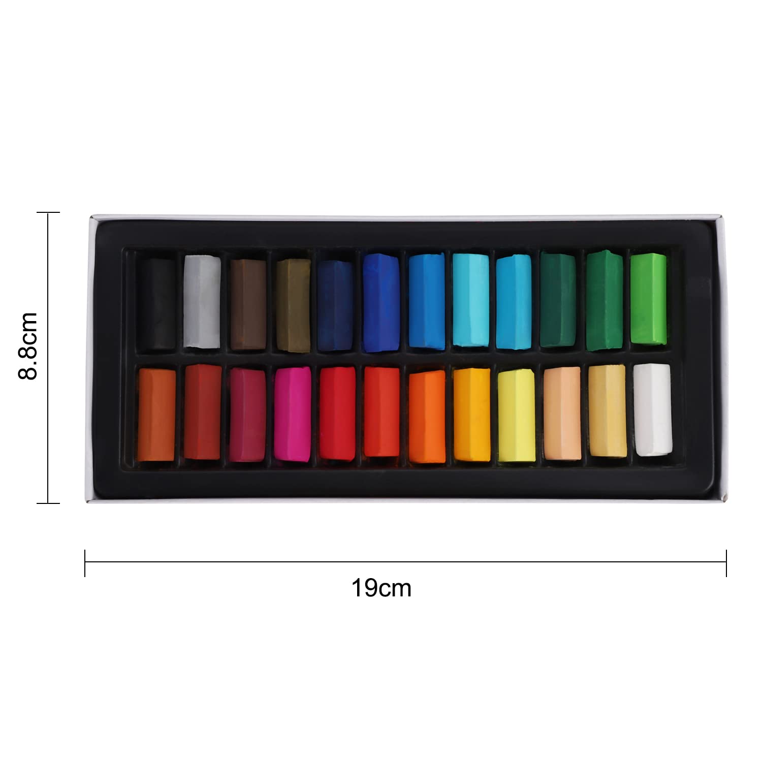 24 Colors Rainbow Face & Body Paint Stick Kit - Washable Halloween Hair Paint, LGBT Pride Body Art, Cosplay Makeup for Halloween, Birthday Parties & Pride Events