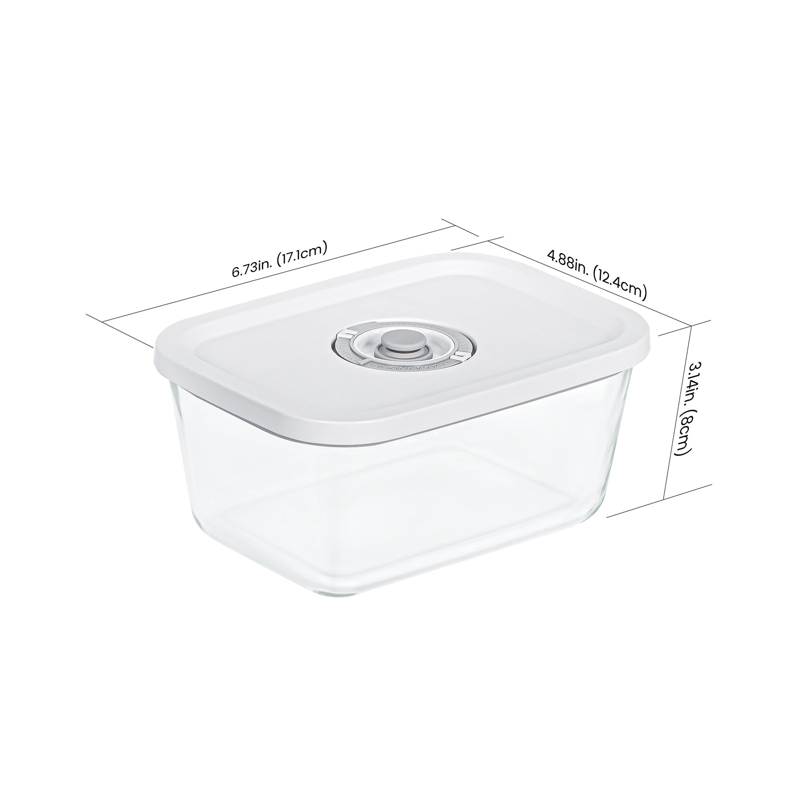 Airtight Glass Food Storage Container Set - BPA-Free, Dishwasher Safe, Ideal for Meal Prep, Pantry Organization & Leftovers Preservation | AX002S Model