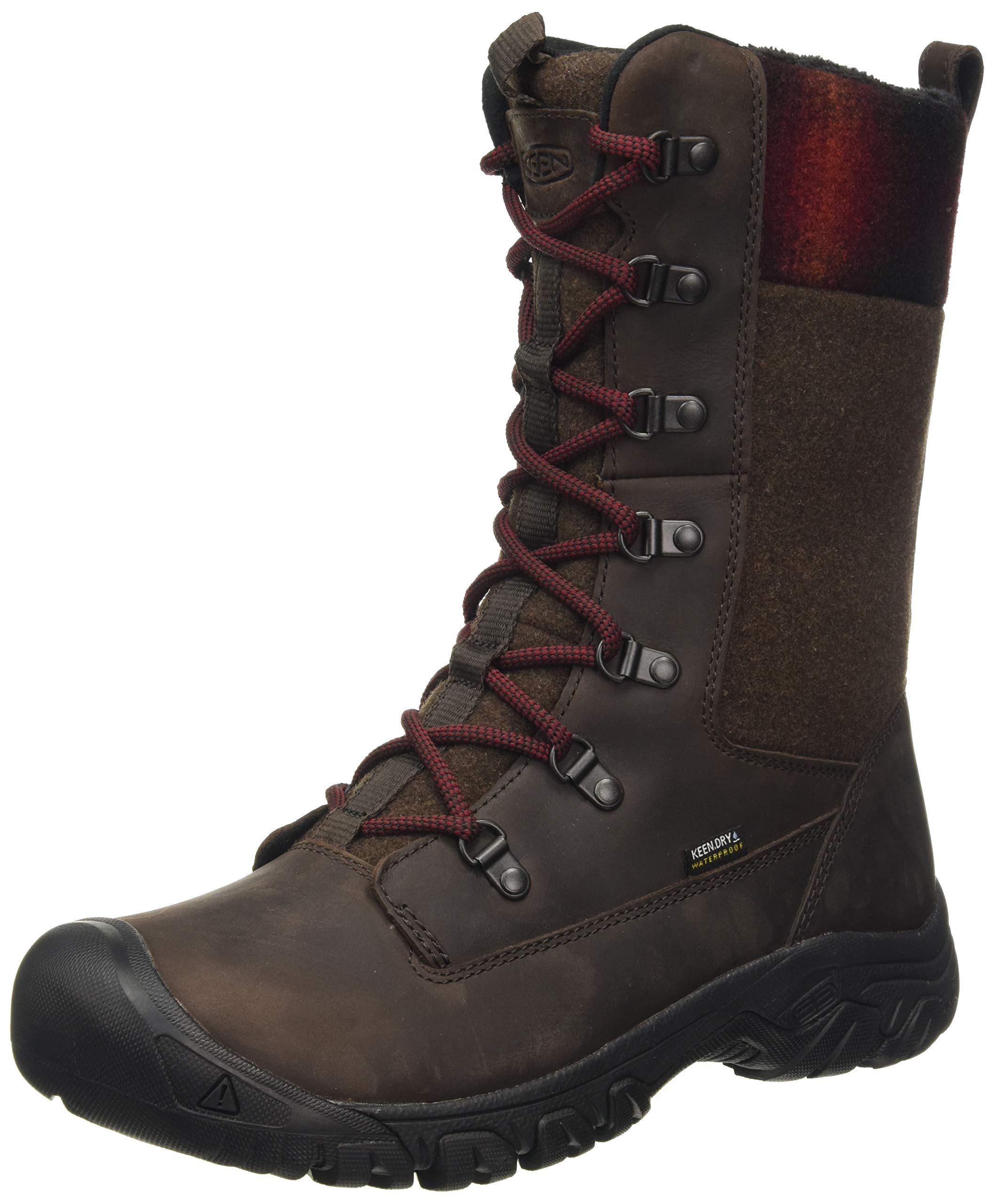 KEEN Women's Greta Tall Classic Waterproof Snow Boot - Winter Hiking, Snowshoeing & Cold Weather Boots for Outdoor Activities