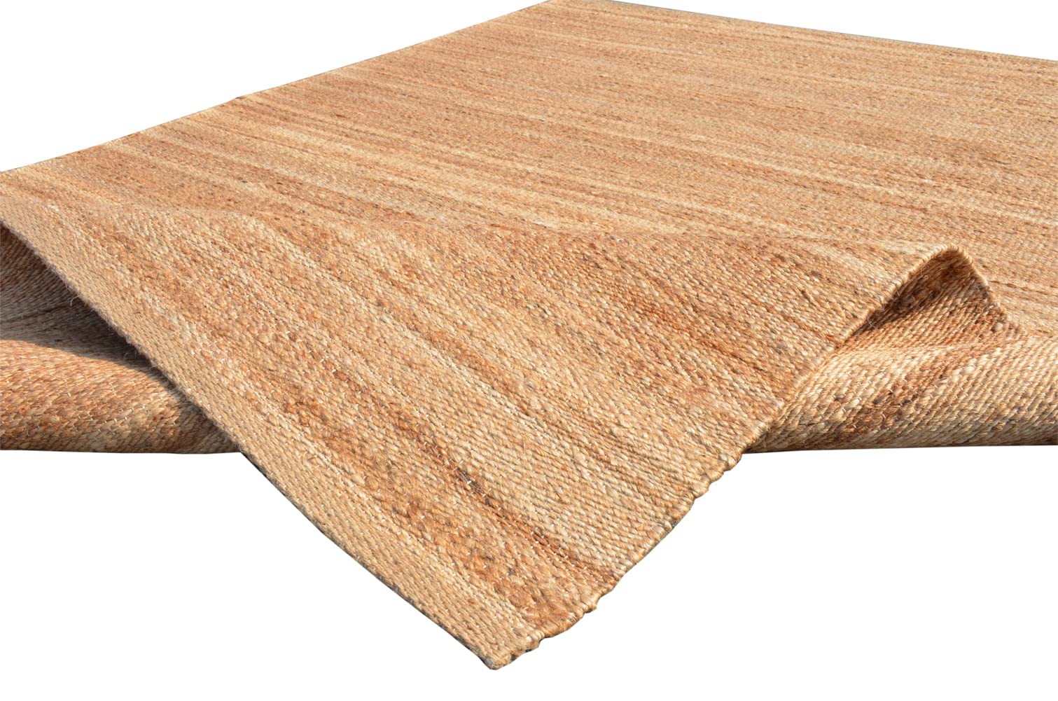 Antep Rugs Natural 6x9 Jute Area Rug - Handwoven Indoor Floor Mat, Eco-Friendly Fiber, 6'7