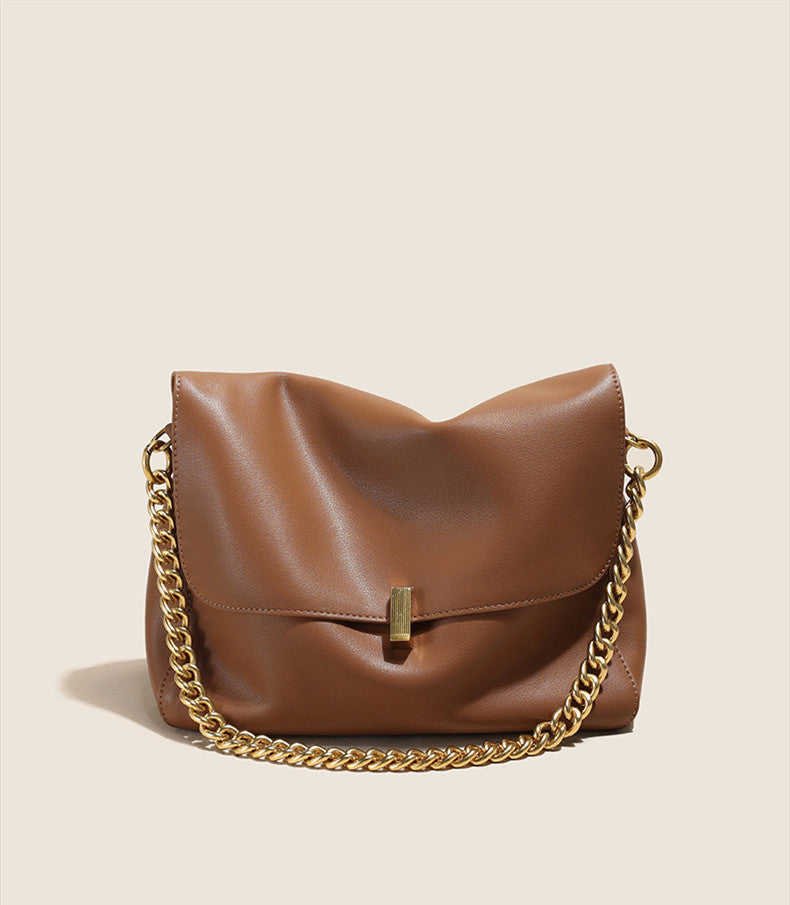Stylish Crossbody Chain Shoulder Bag for Women - Fashionable & Lightweight Purse for Daily Use, Work, and Evening Events