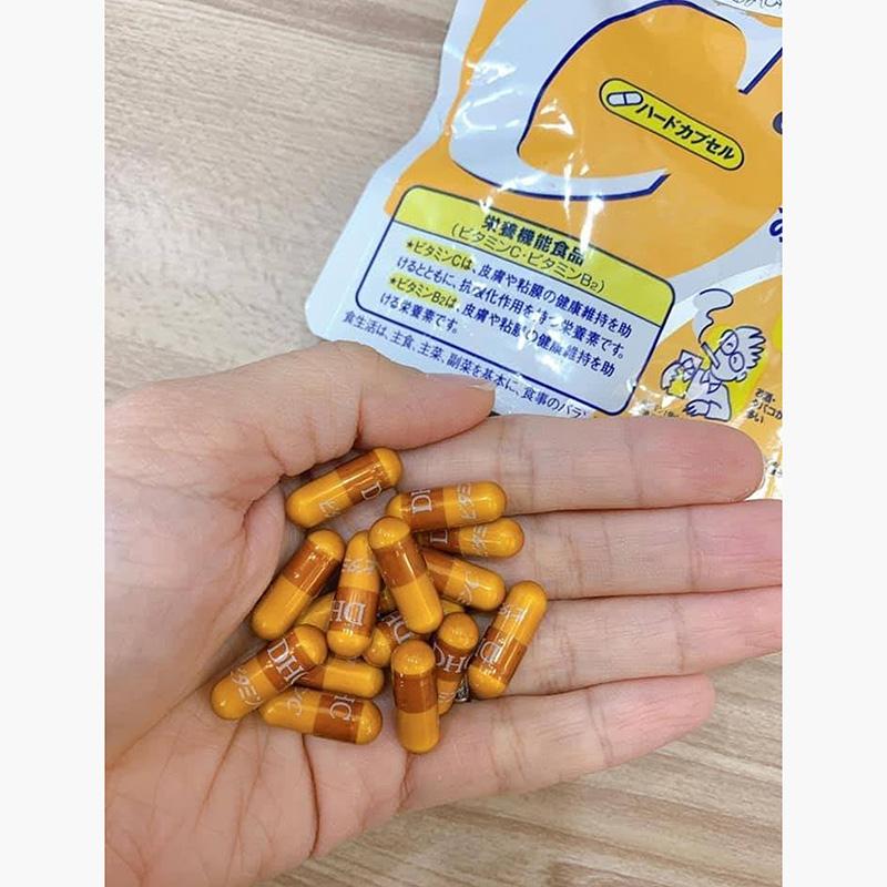 DHC Vitamin C Supplement 120 Capsules (60 Day Supply) - Immune Support & Skin Health - Daily Wellness for Adults & Kids - Perfect for Travel, Work & Home Use