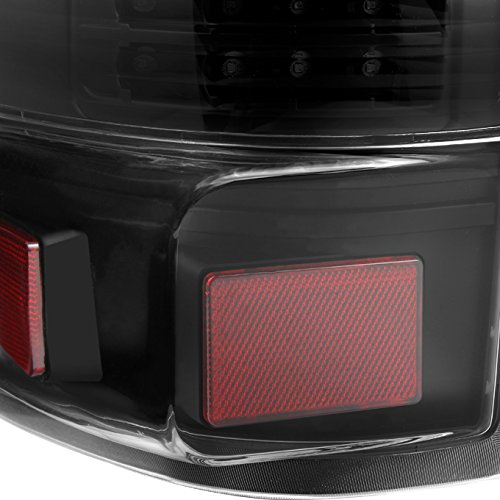 AKKON Full LED Black Tail Brake Lights Replacement for Ford F150 Pickup Truck Styleside Body Generation II - Upgrade Your Truck's Style & Safety for Night Driving & Off-Road Adventures