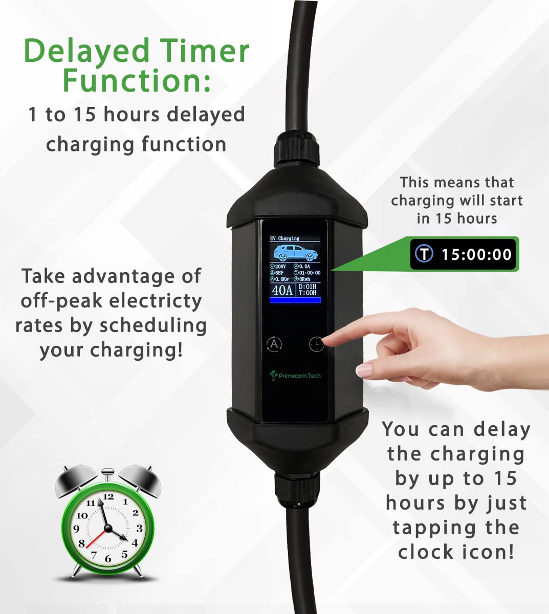 32A-40A NEMA 14-50 EV Charger for Tesla - Fast Home & Travel Charging