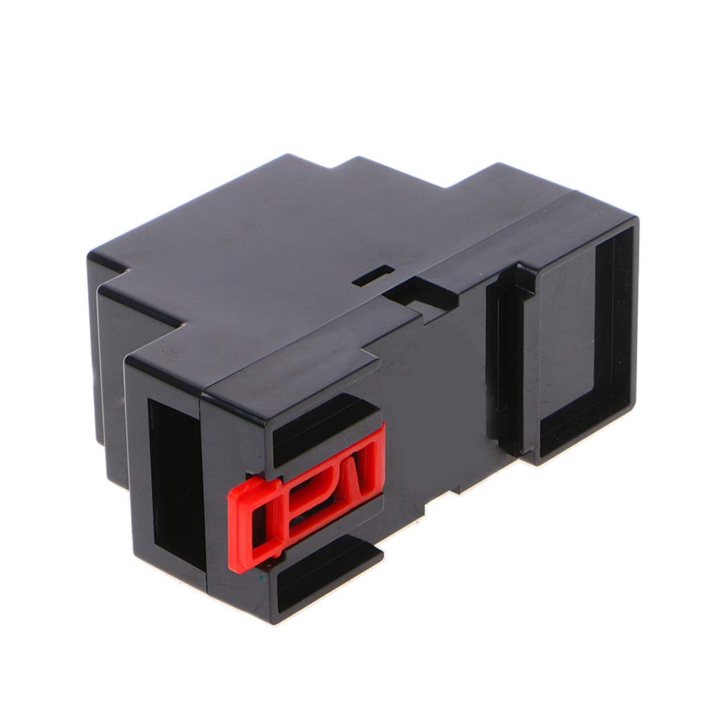 DIN Rail PLC Junction Box - 2 Pack 88x37x59mm Plastic Electrical Enclosure for Industrial Control Panel & Automation Projects