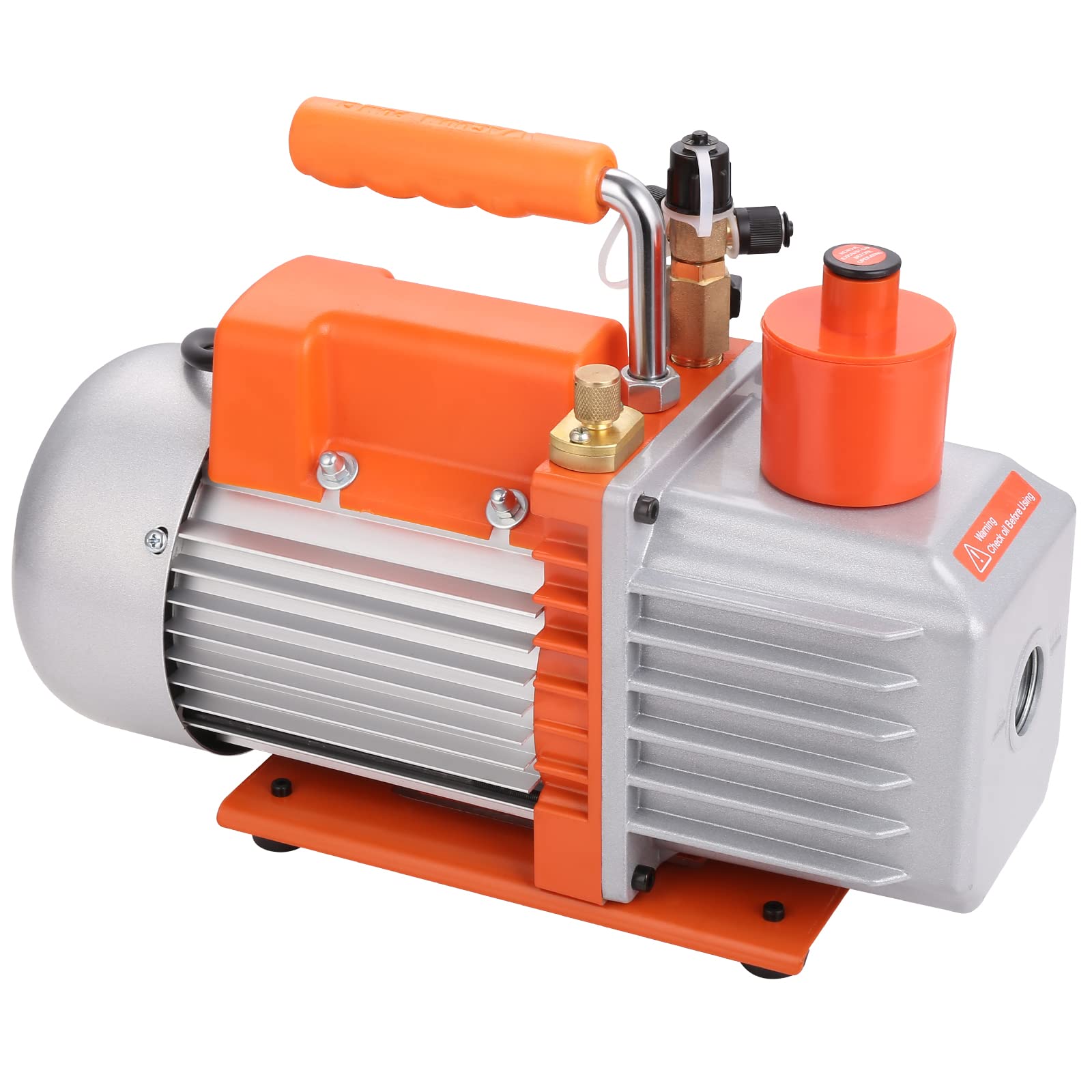 VEVOR 2 Stage 5 CFM Rotary Vane Vacuum Pump 120V - HVAC Refrigerant Recovery Pump for AC Repair, Refrigeration Maintenance, Resin Degassing & Auto Air Conditioning Service - Perfect for HVAC Technicians & DIY Home Repair