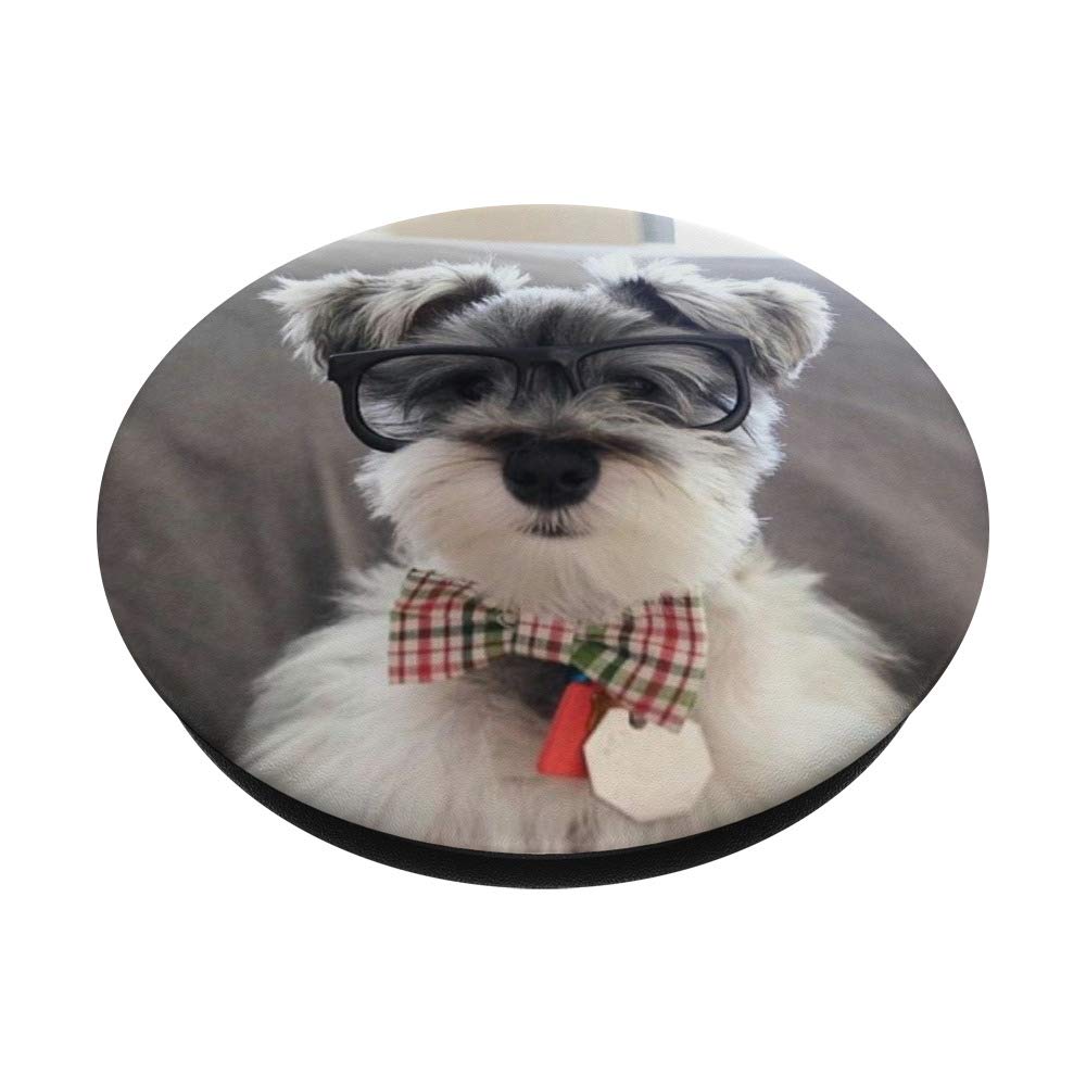 Schnauzer PopSockets PopGrip - Interchangeable Phone Grip & Stand for iPhone, Samsung, Tablets - Perfect for Selfies, Videos, and Secure Phone Handling