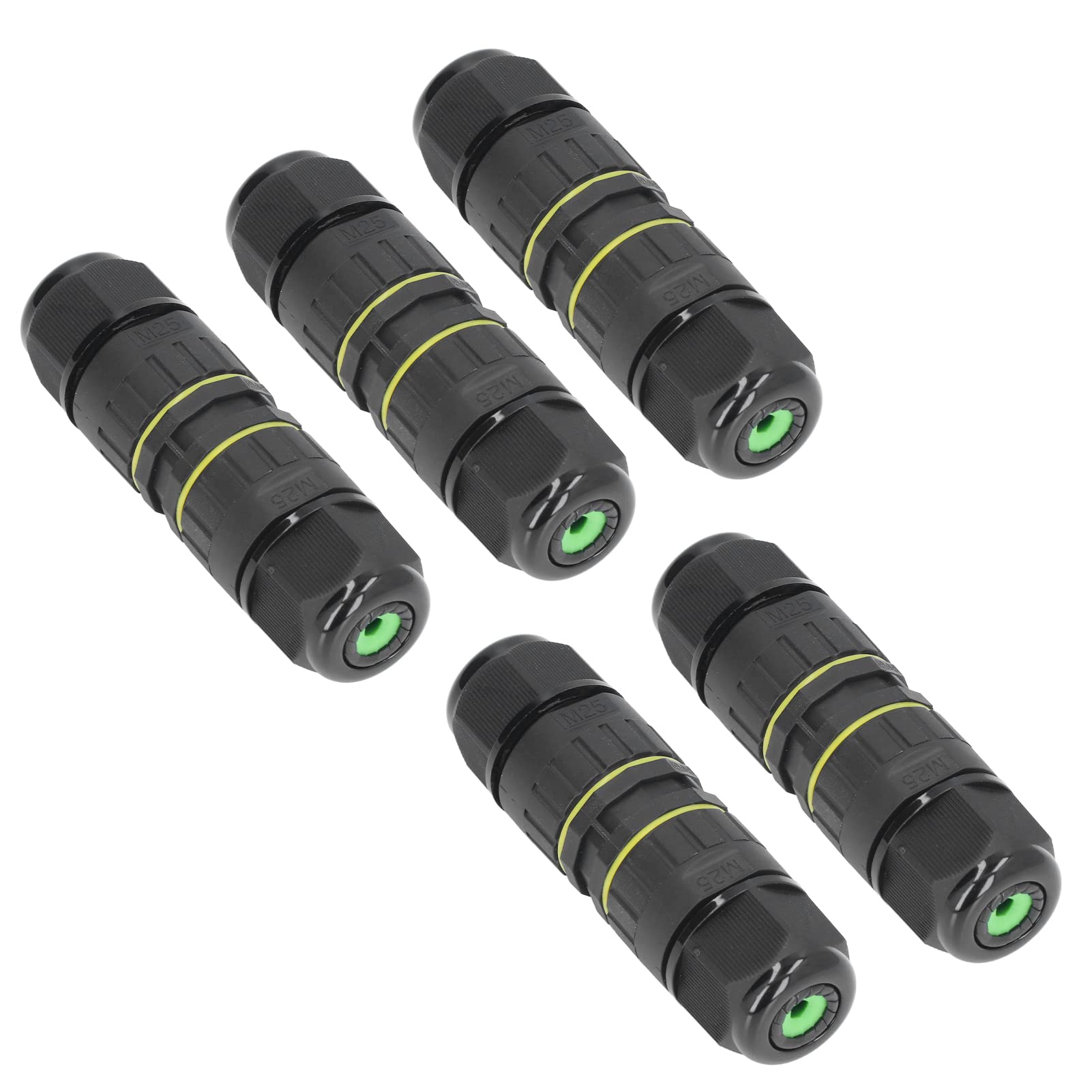 Pwshymi 5PCS Waterproof Electrical Junction Box - Outdoor Garden Cable Connector for Courtyard, Patio & Landscape Lighting | Weatherproof & Durable Electrical Enclosure for Safe Wire Connections