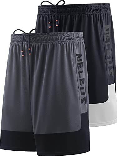 NELEUS Men's Lightweight Workout Athletic Shorts with Pockets - Breathable Gym Running Basketball Training Shorts for Men - Perfect for Sports, Jogging & Casual Wear