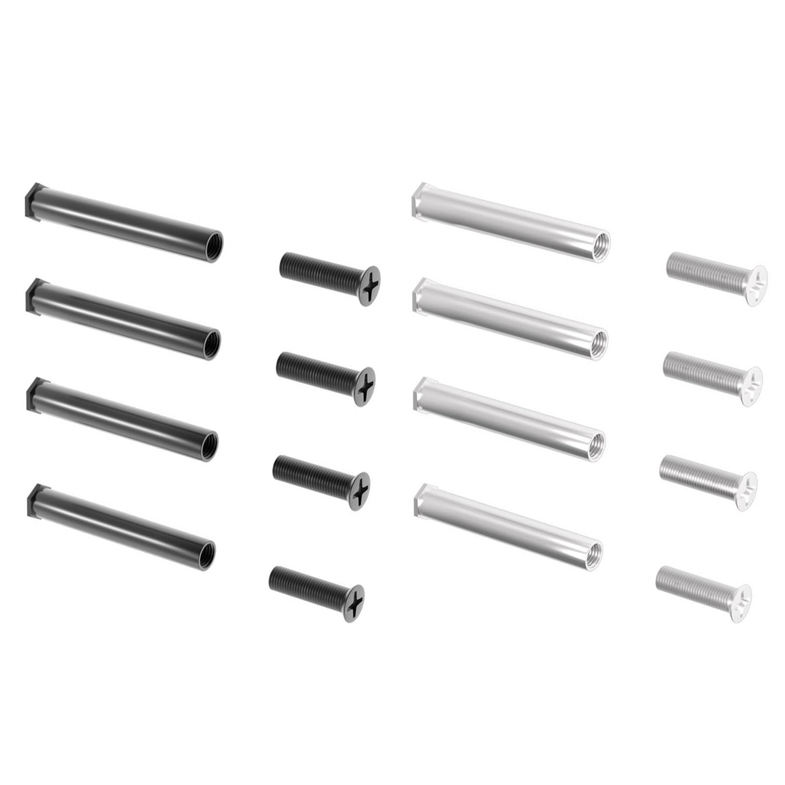 MLWSKERTY 4-Pack 25mm Flat Head Computer Fan Screws - Long Replacement Screws for PC Cooling Fans - Perfect for DIY PC Builds & Fan Installations