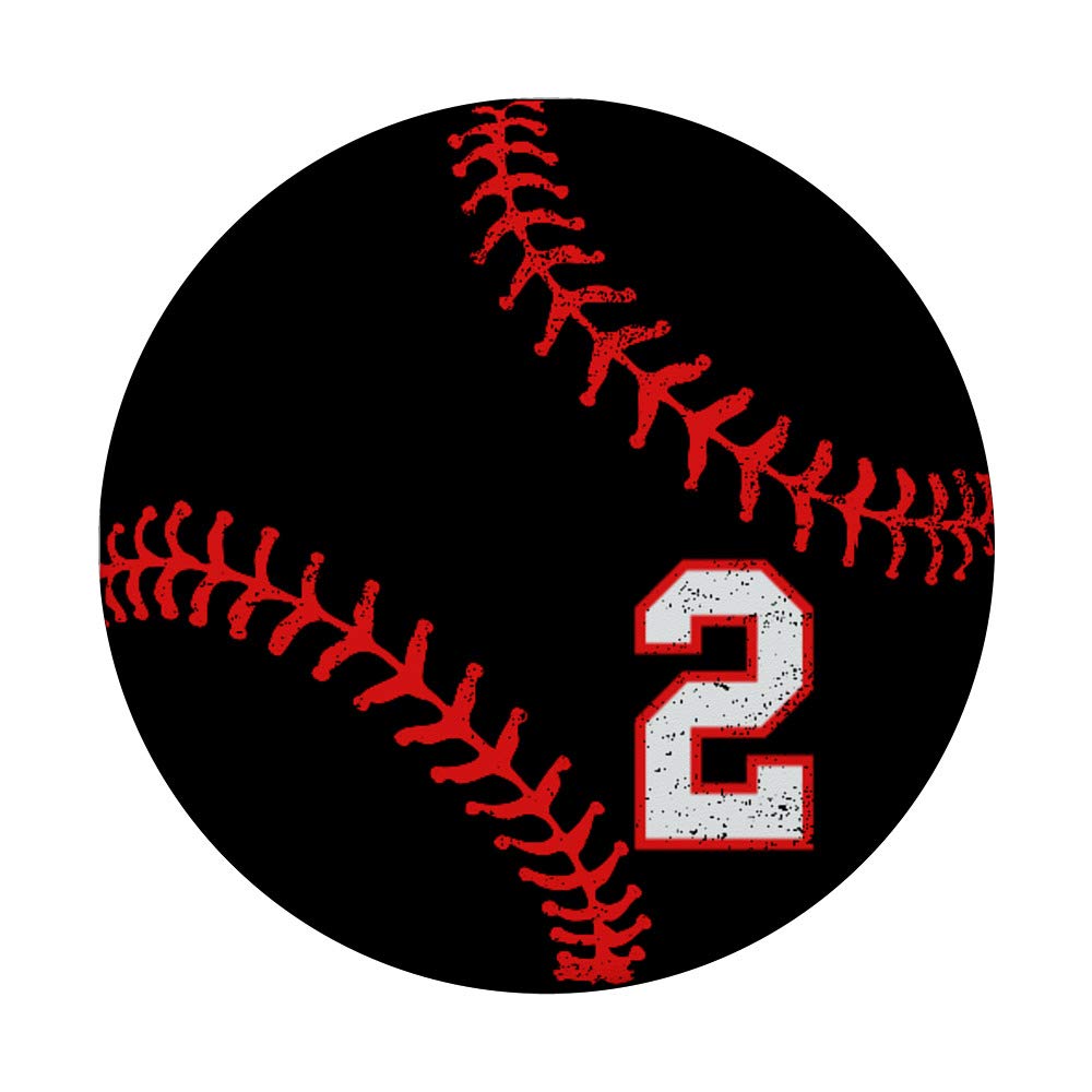 Red and Black Baseball Phone Stand - Adjustable Holder for iPhone, Samsung & More - Perfect for Home, Office, and Car Use