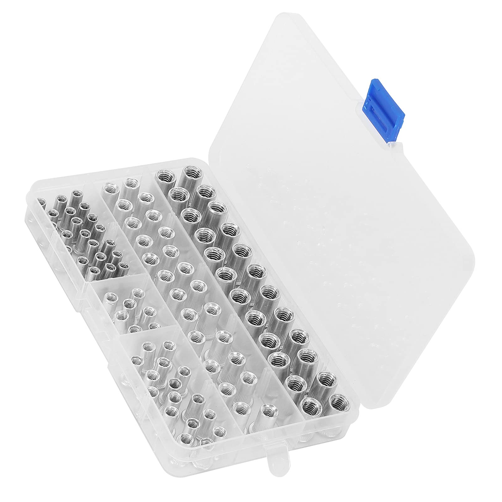 Premium Stainless Steel Rivet Nuts Kit - 100Pcs Heavy Duty Threaded Inserts for Furniture, Appliances & Marine Hardware - Secure Fastening Solution for DIY, Home Improvement & Boat Maintenance