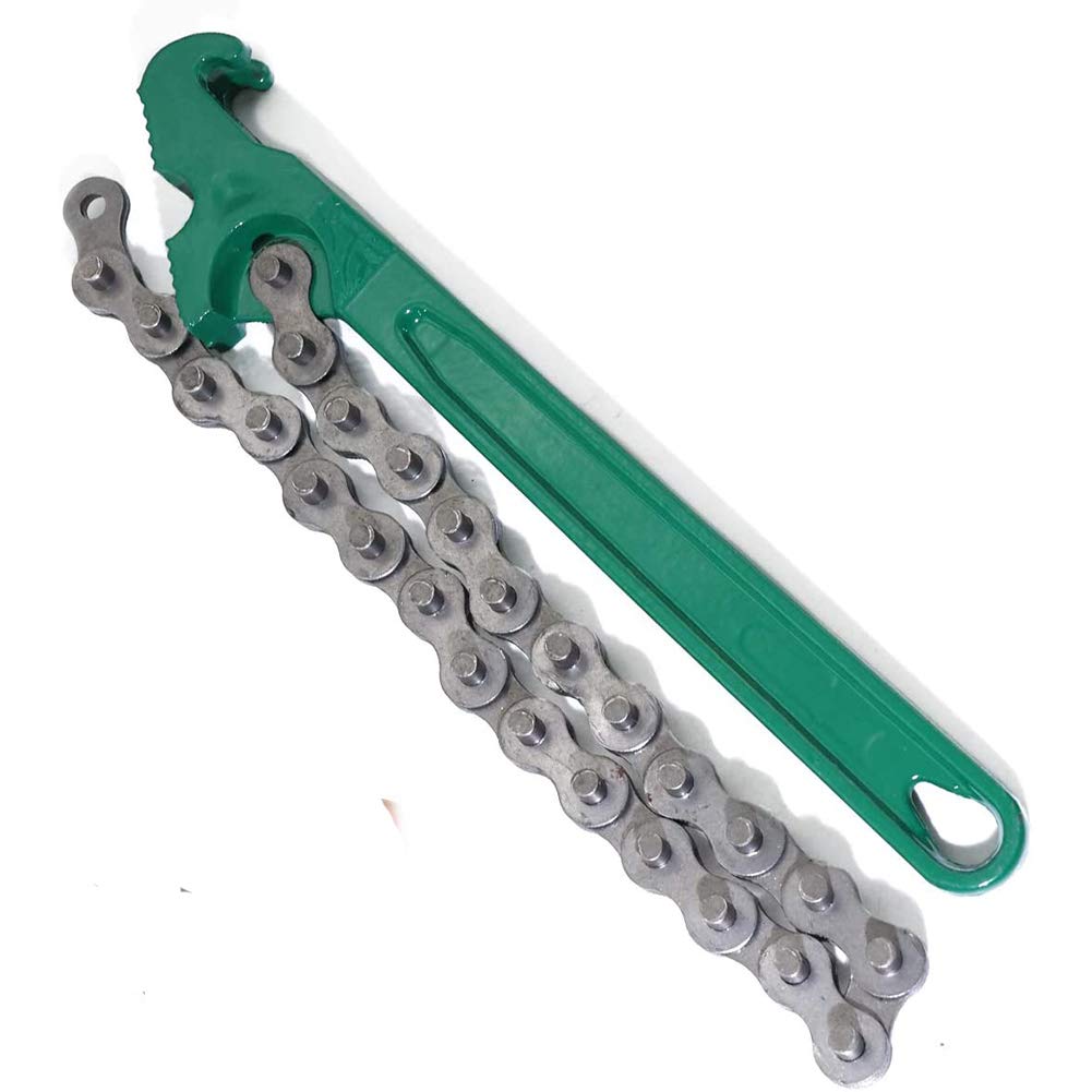8-Inch Oil Filter Chain Wrench - Heavy Duty Pipe Fitting Tool for Automotive Maintenance, Plumbing & DIY Projects - Perfect for Mechanics & Home Repair