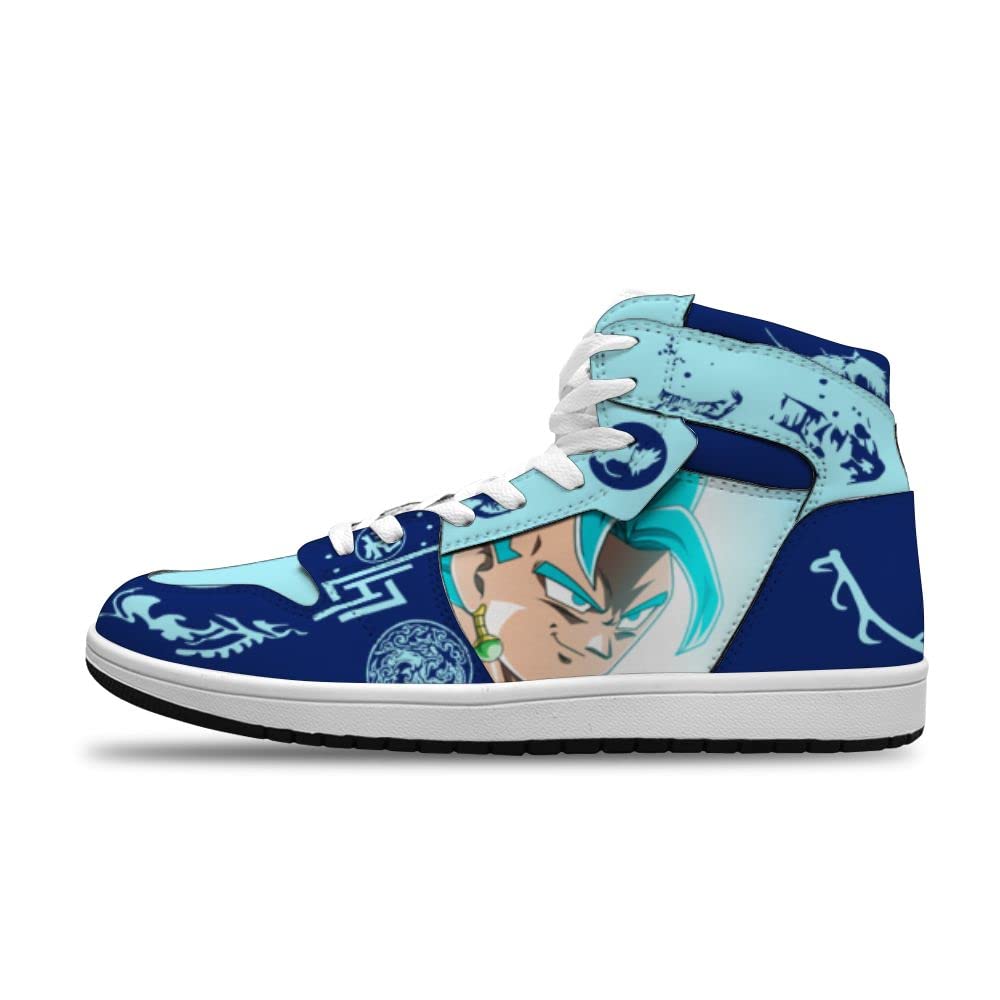Custom Saiyan Dragon Ball Z Anime Basketball Shoes for Men & Women - Stylish Cool Sports Sneakers for Gym, Running, and Casual Wear