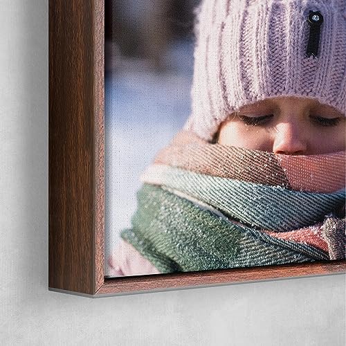 +Dark Walnut Floating Framed