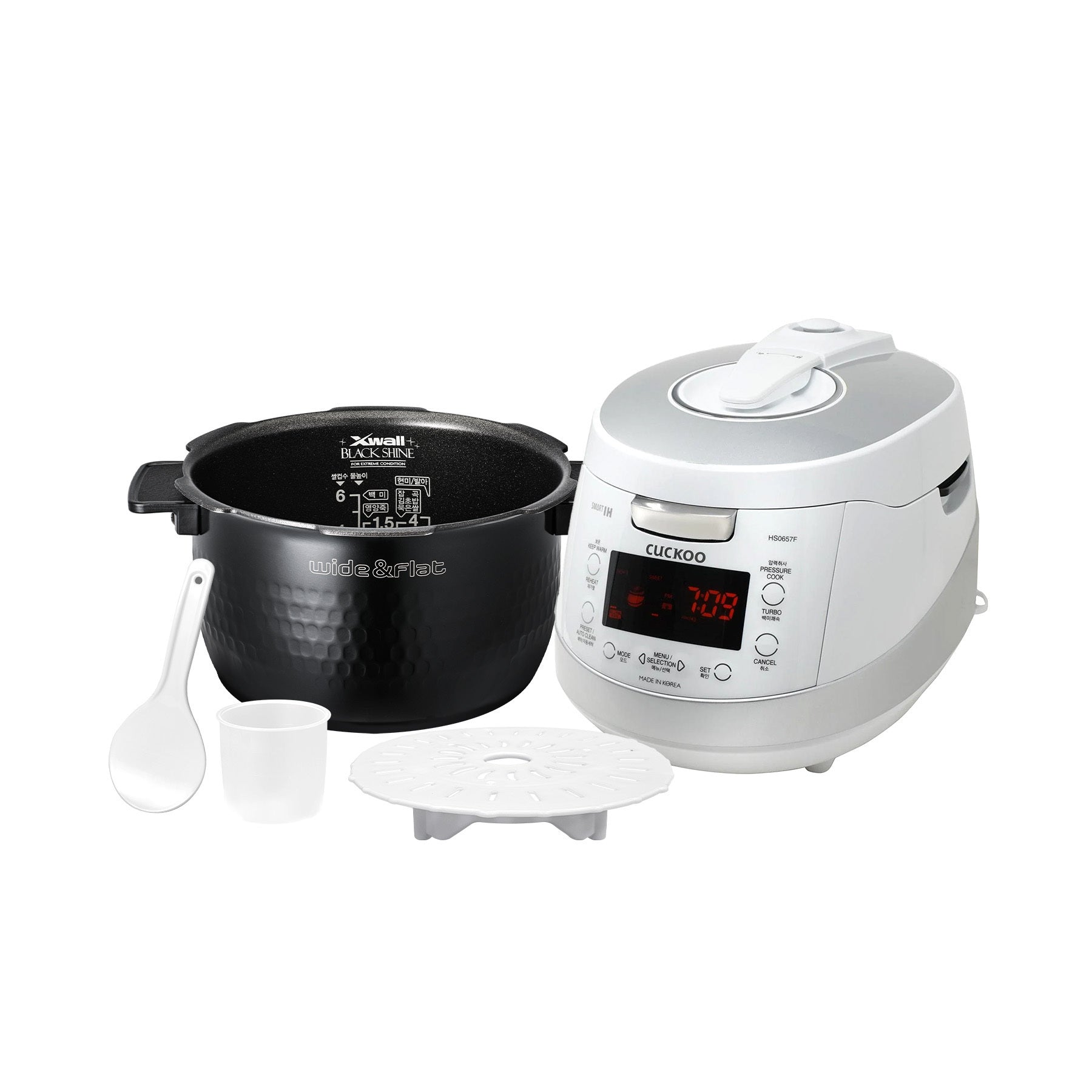6 Cup IH Pressure Rice Cooker (CRP HS0657F) - Fast & Even Cooking, Perfect for Small Families & Dorms | Electric Rice Pot with Smart Menus & Keep Warm Function