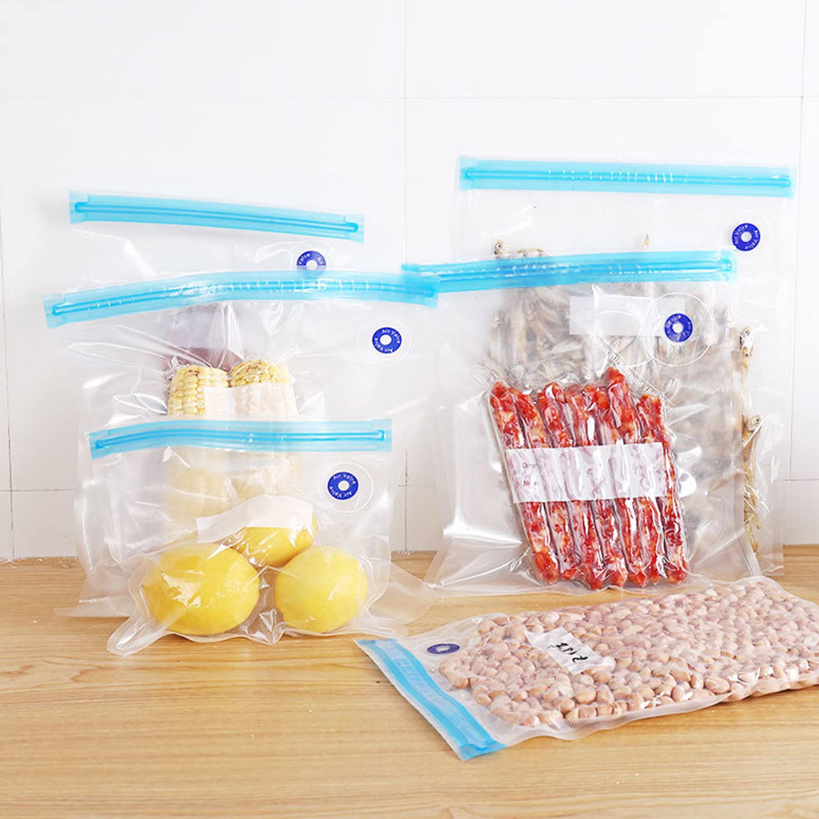 Xirlzhed 10-Pack Reusable Vacuum Seal Bags for Food Storage | BPA-Free | Multiple Sizes | Compatible with Vacuum Sealers | Perfect for Meal Prep, Sous Vide & Freezer Storage