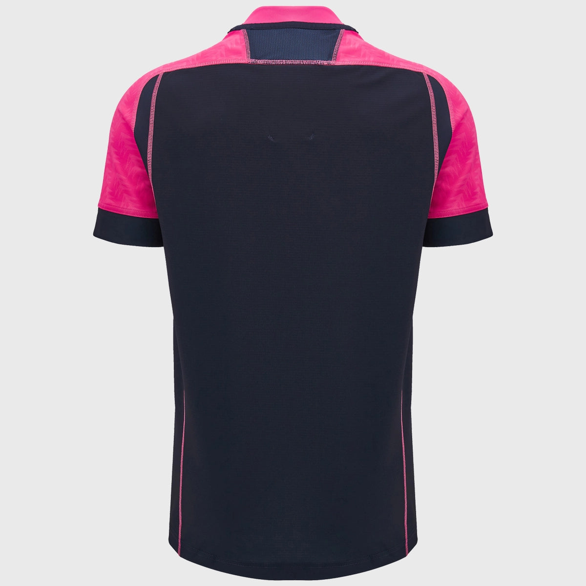 Cardiff Rugby Training Shirt for Men - Breathable Macron Jersey in Navy/Pink - Perfect for Rugby Practice, Gym Workouts & Casual Wear