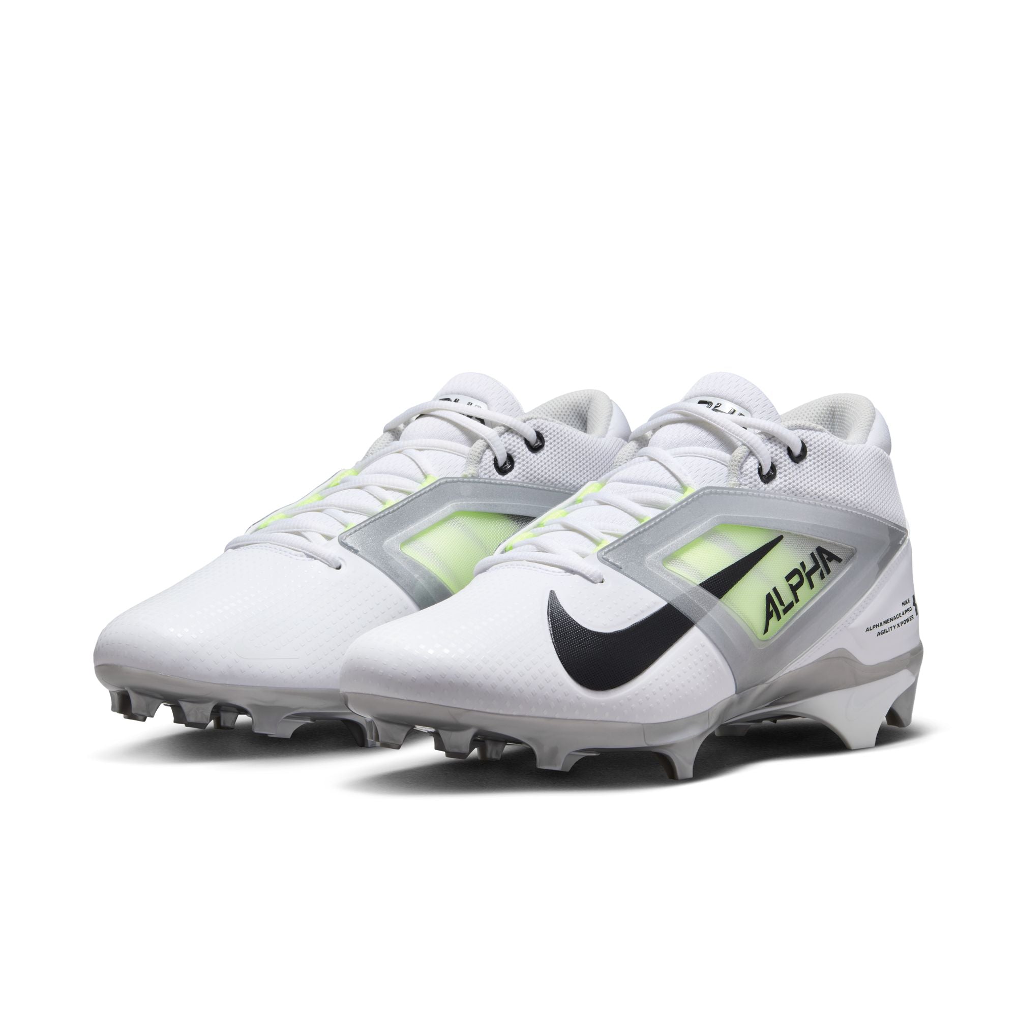 Nike Alpha Menace 4 Pro Football Cleats for Men - Lightweight Traction Cleats for Football, Soccer & Training - Perfect for Turf, Grass & Field Sports
