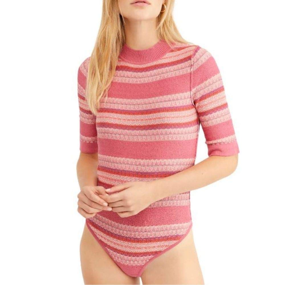 Free People Women's Funnel-Neck Thong Bodysuit - Sexy Lingerie for Date Night & Boudoir Photography