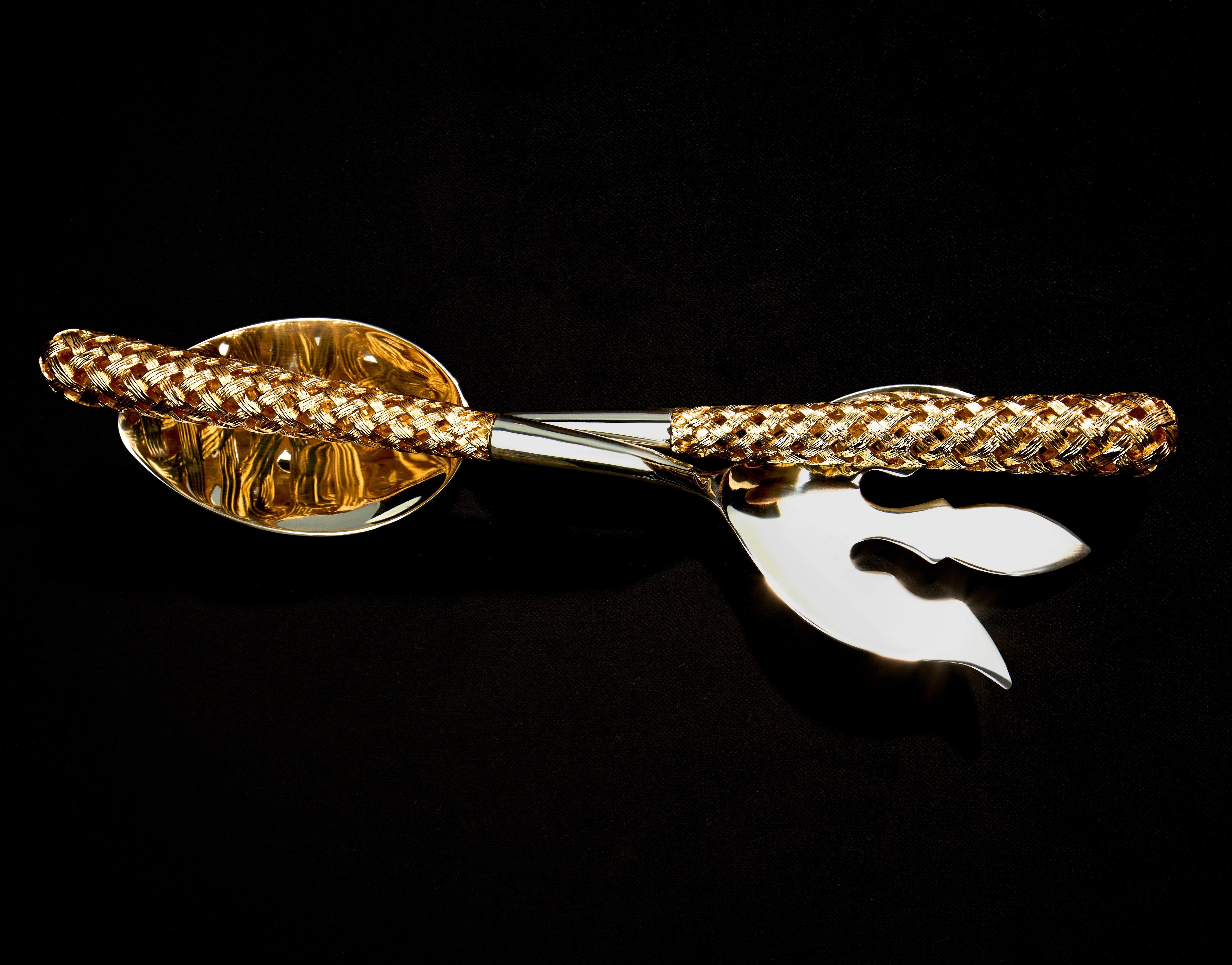 2-Piece Braid Serving Set - Elegant & Durable Tableware for Dinner Parties, Weddings, and Special Occasions