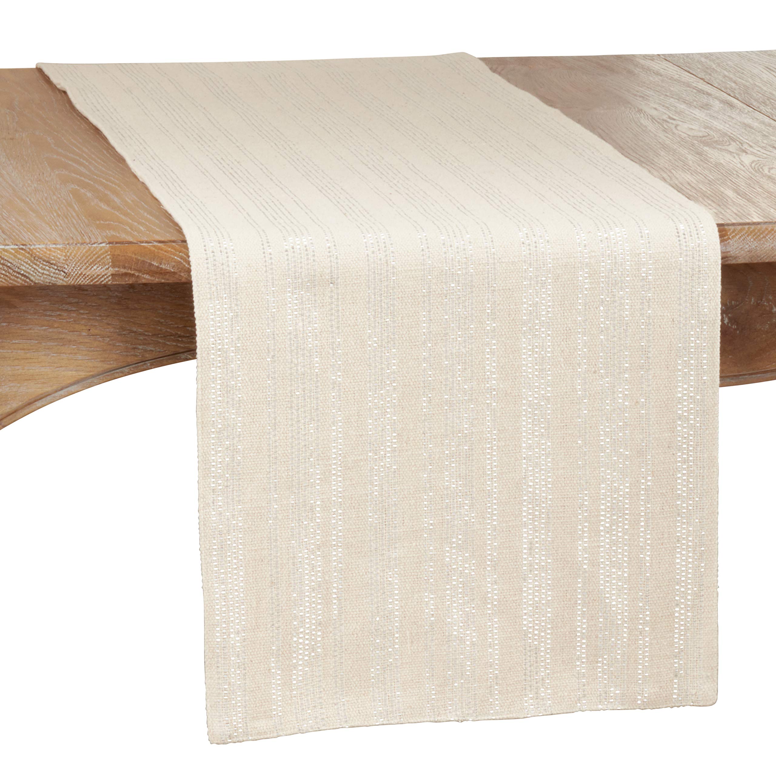 Elegant Shimmer Line Design Table Runner for Dining Room Decor - Perfect for Weddings, Parties & Holiday Celebrations
