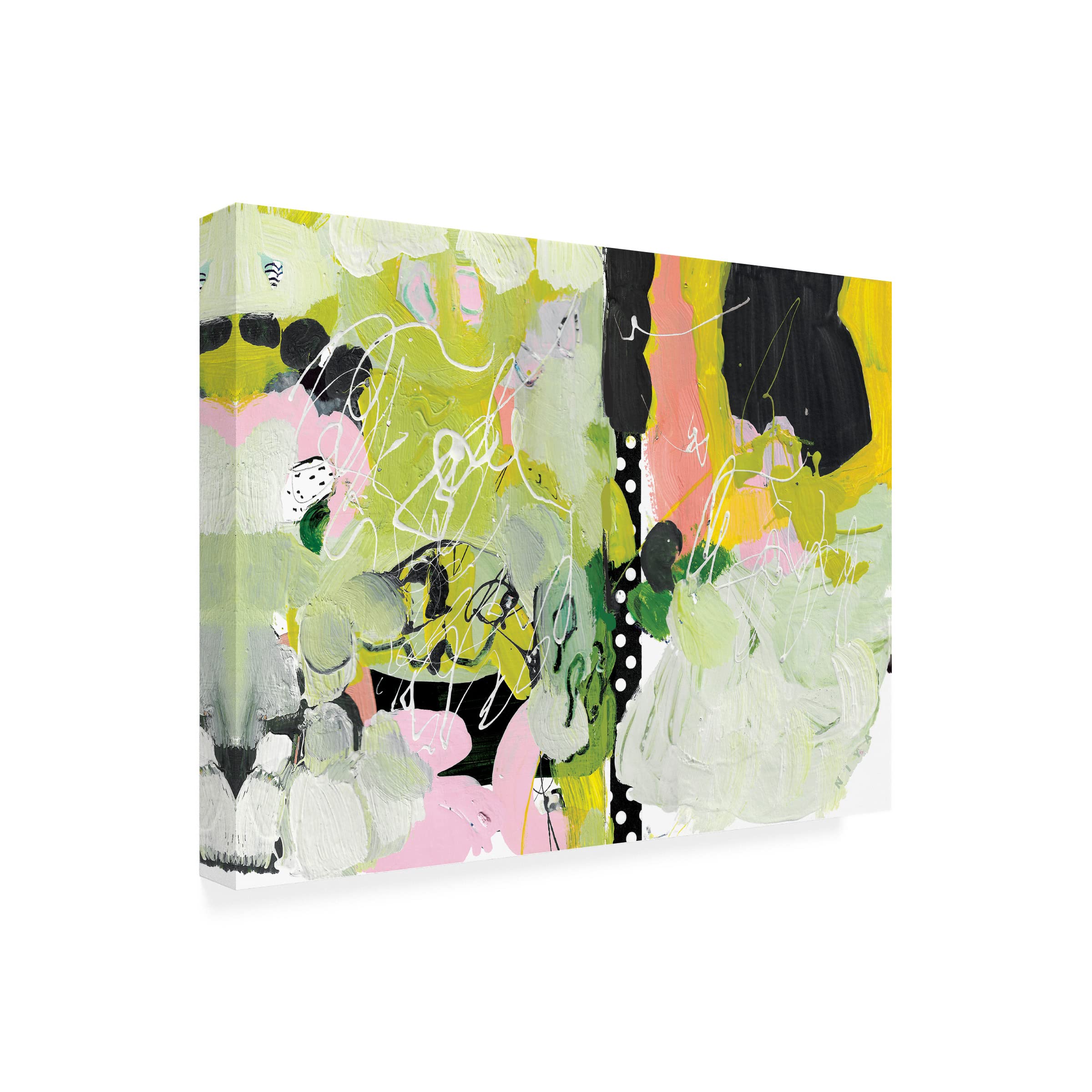 Trademark Fine Art 'Mustard Fields In Style' Canvas Art by Niya Christine - Hand-Painted Landscape Wall Decor for Living Room, Bedroom & Office