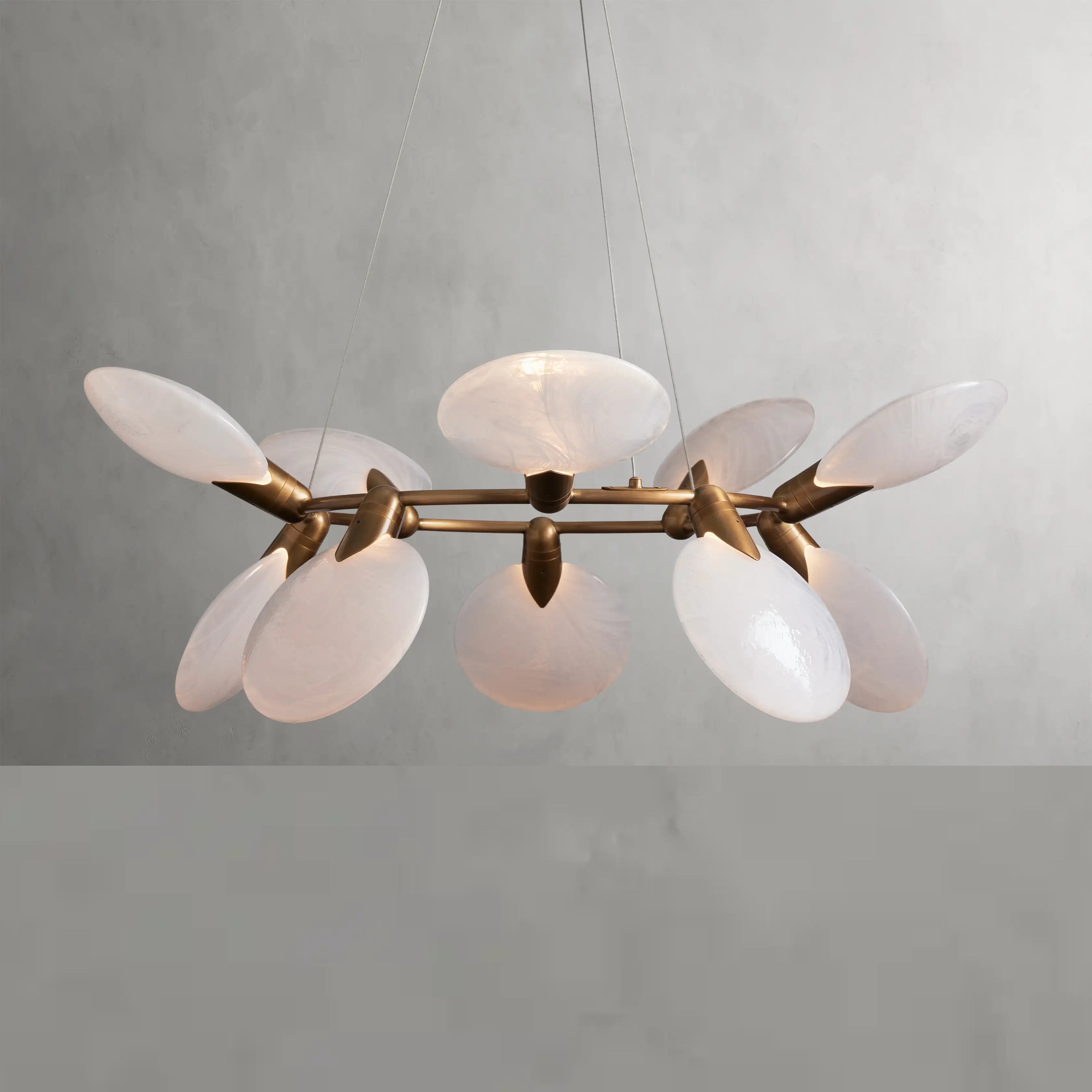 Lyla Halo Chandelier - Modern Crystal Ceiling Light Fixture for Dining Room, Living Room & Bedroom | Elegant Home Decor Lighting