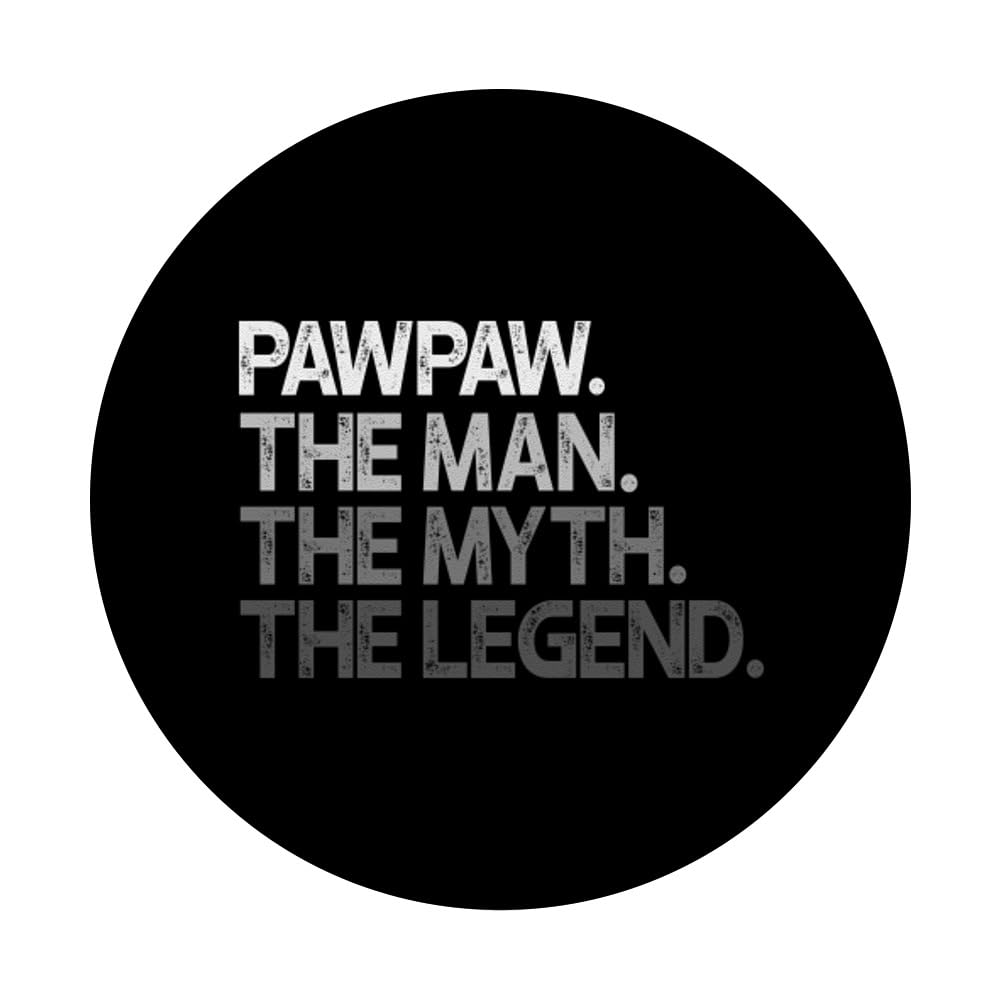 Pawpaw The Man Myth Legend PopSockets Adhesive PopGrip - Swappable Phone Grip & Stand for iPhone, Samsung & Smartphones - Perfect for Selfies, Gaming & Secure Phone Handling