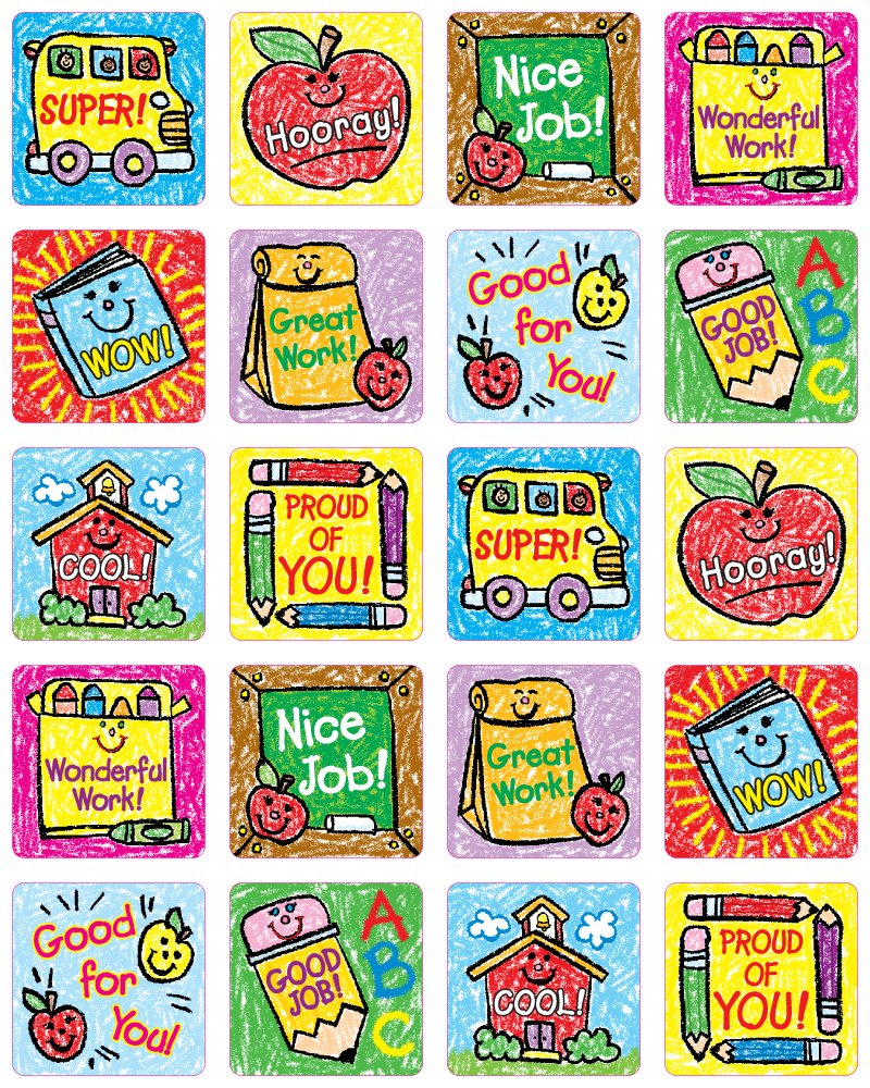 120 School Days Stickers for Kids Classroom - 6 Sheets of Motivational Reward Stickers for Teachers, Prize Box & Student Incentives - Perfect for Classroom Management, Behavior Charts & Homeschool Supplies