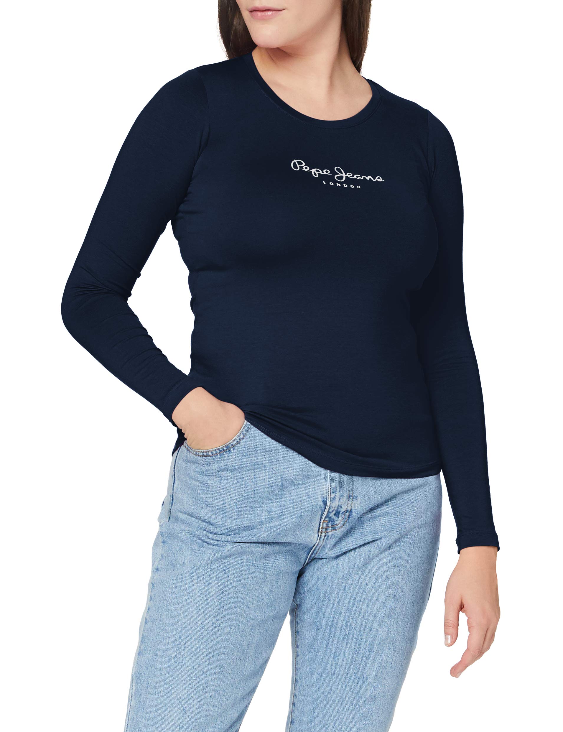 Pepe Jeans Women's Casual T-Shirt - Soft Cotton Relaxed Fit Tee for Everyday Wear | Perfect for Work, Weekend & Travel Outfits