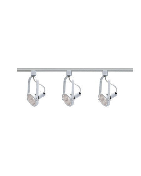 Epiphany Lighting PT4048 WH 3-Light PAR30 Gimbal Track Kit - White Finish for Modern Home & Commercial Spaces