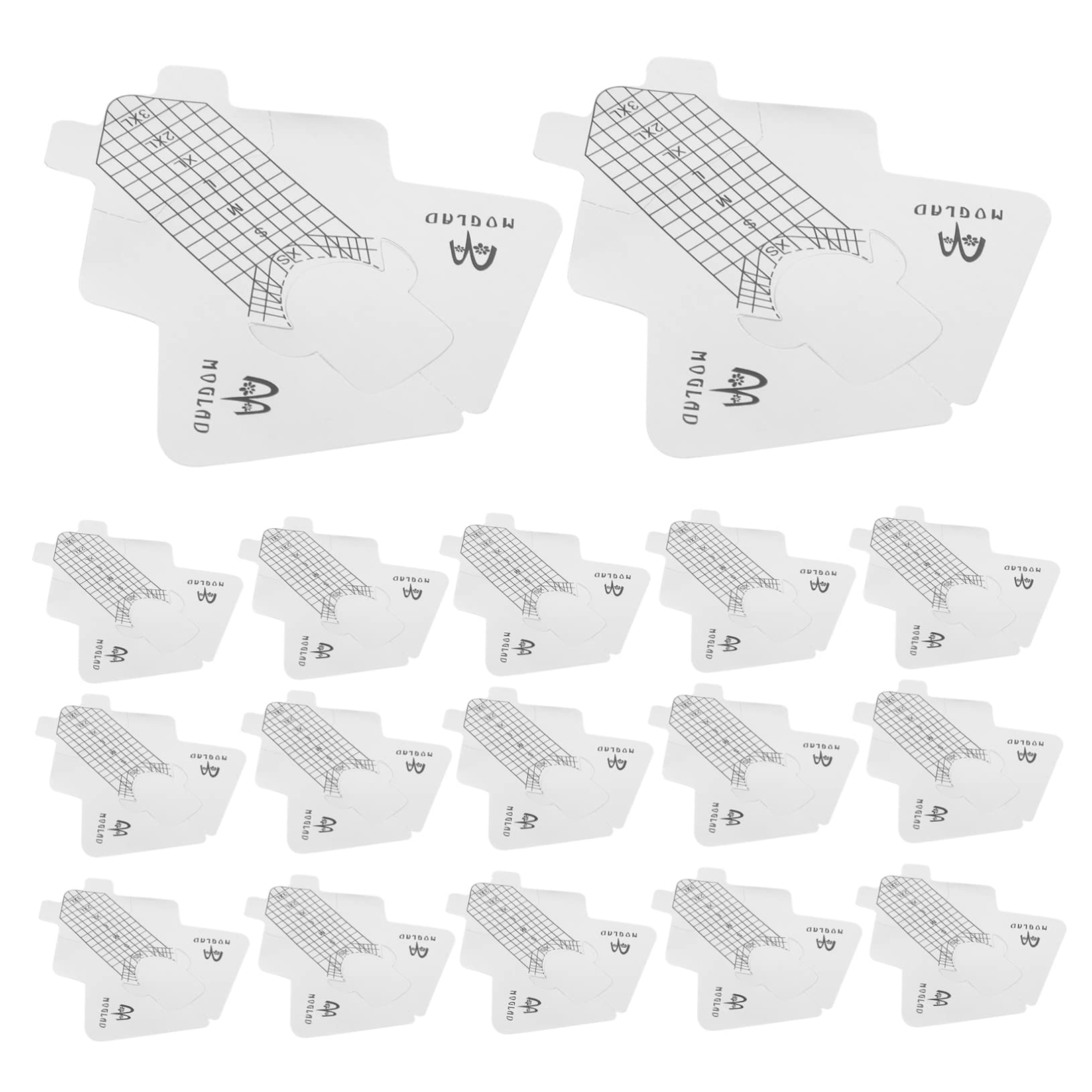 Beaupretty 200 Pcs Nail Foil Stickers for Nail Art - French Manicure Stickers, Nail Art Tools & Aluminum Foil Forms for Thickening & Extending Nails | Perfect for DIY Nail Art, Salon Use & Home Manicures