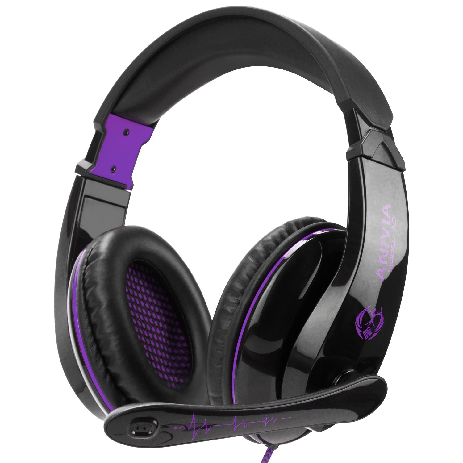 Anivia AH68 Gaming Headset with Noise Cancelling Microphone & Surround Sound - 3.5mm Wired Headphones for Xbox, Switch, PC, Laptop, PS4, PS5 - Perfect for Competitive Gaming, Streaming & Online Chat