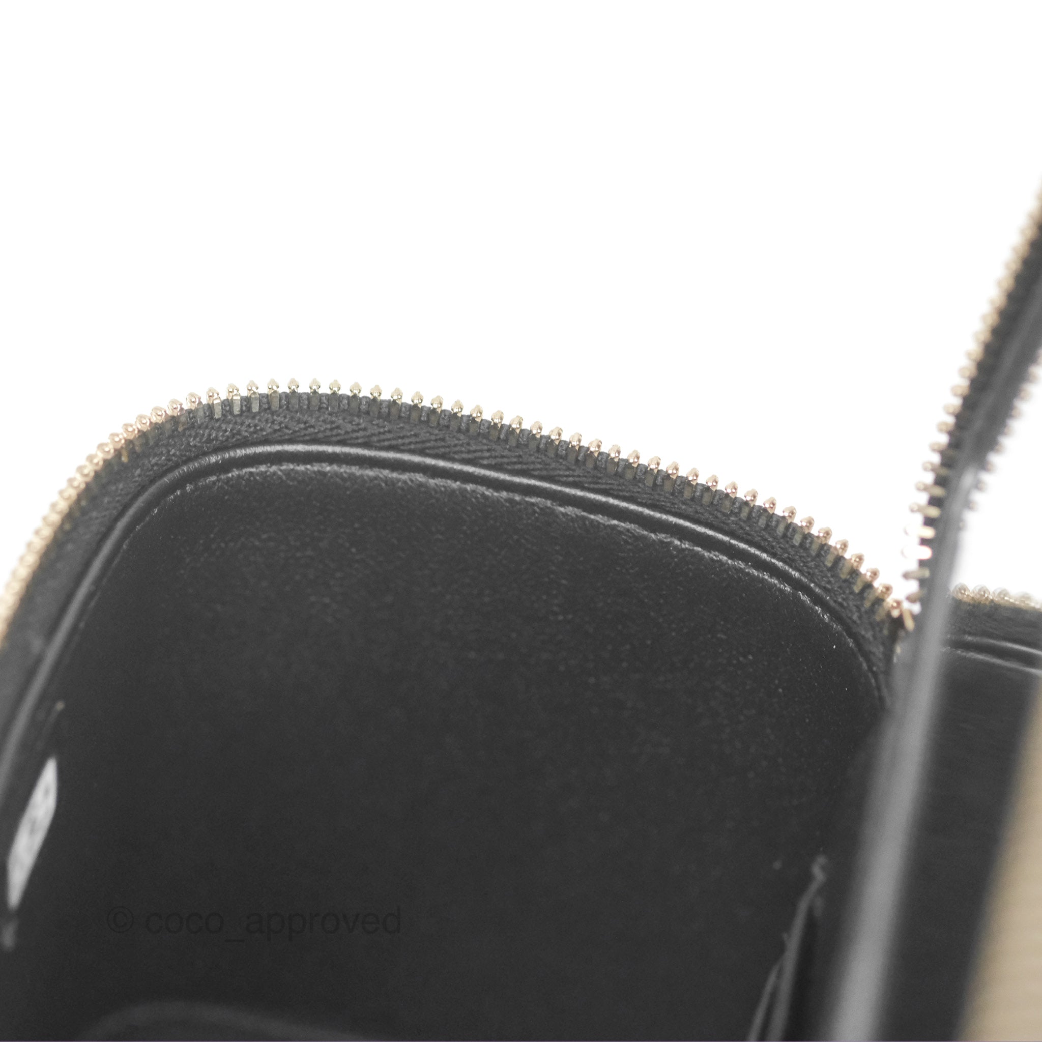 Chanel Black Lambskin Adjustable Chain Slide Vanity with Aged Gold Hardware - Perfect for Travel, Home Organization & Luxury Makeup Storage