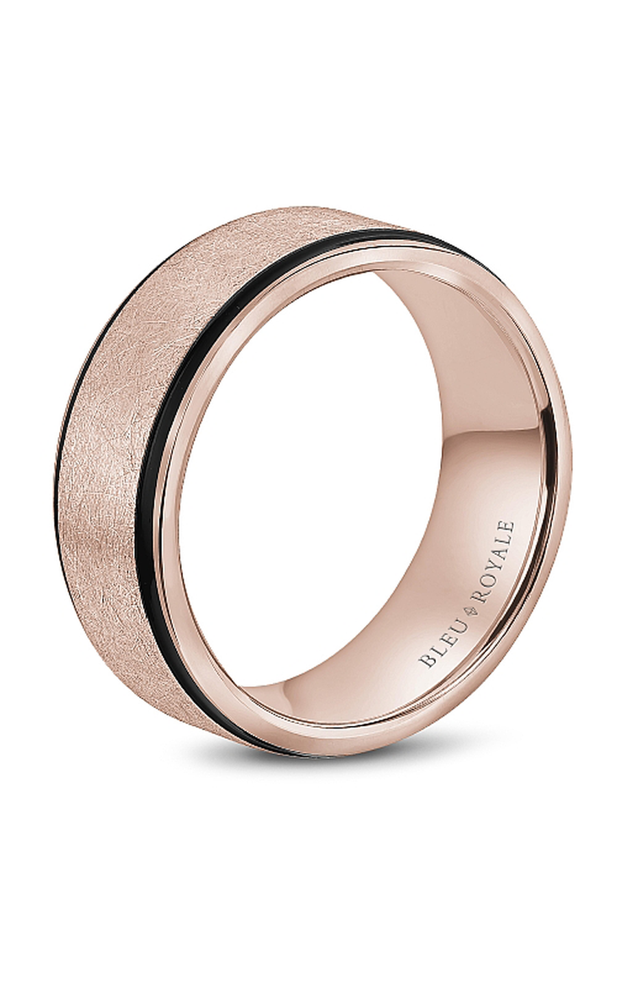 Bleu Royale Men's Wedding Band RYL 048R85 - 14K Gold Plated Tungsten Ring for Grooms & Brides - Perfect for Weddings, Anniversaries & Special Occasions