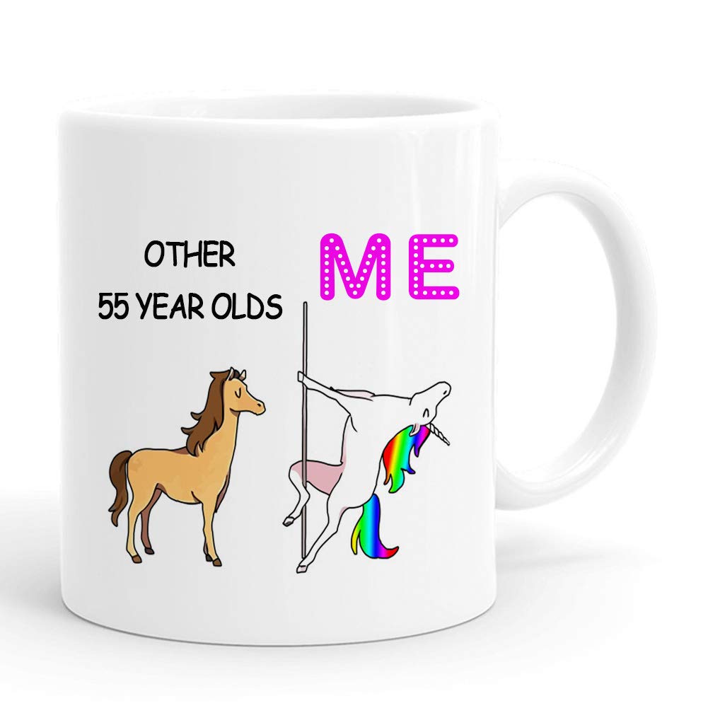 Best 55th Birthday Gifts for Women - Funny 1967 Vintage 11oz Coffee Mug - Perfect Present for Mom, Wife, Sister, Friend & Coworker - Great for Office Use, Tea Time & Birthday Celebrations