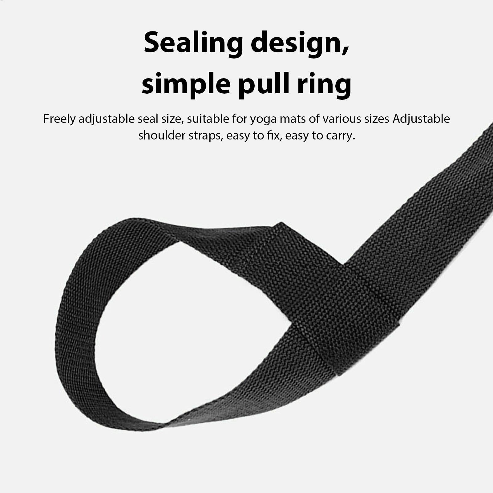 Premium Yoga Mat Carrying Strap - Adjustable Cotton Yoga Mat Sling Holder for Exercise & Travel | Multi-Purpose Stretch Band for Most Yoga Mats | Perfect for Gym, Studio, Outdoor Yoga & Fitness Classes