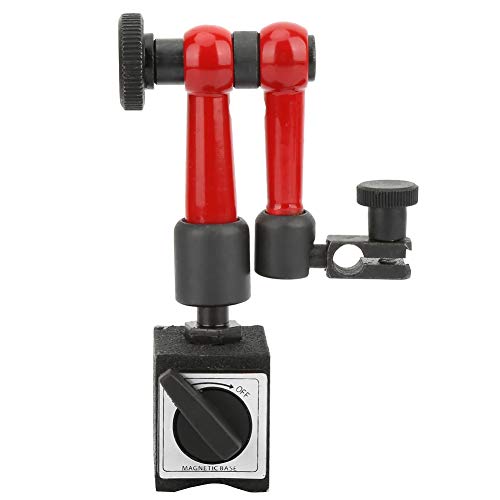 Precision Dial Test Indicator with Adjustable Magnetic Base Stand - Flexible Gauge Holder for Machining & Workpiece Measurement - Ideal for Lathe Work, Metalworking & Engineering Applications (Small Watch Seat)