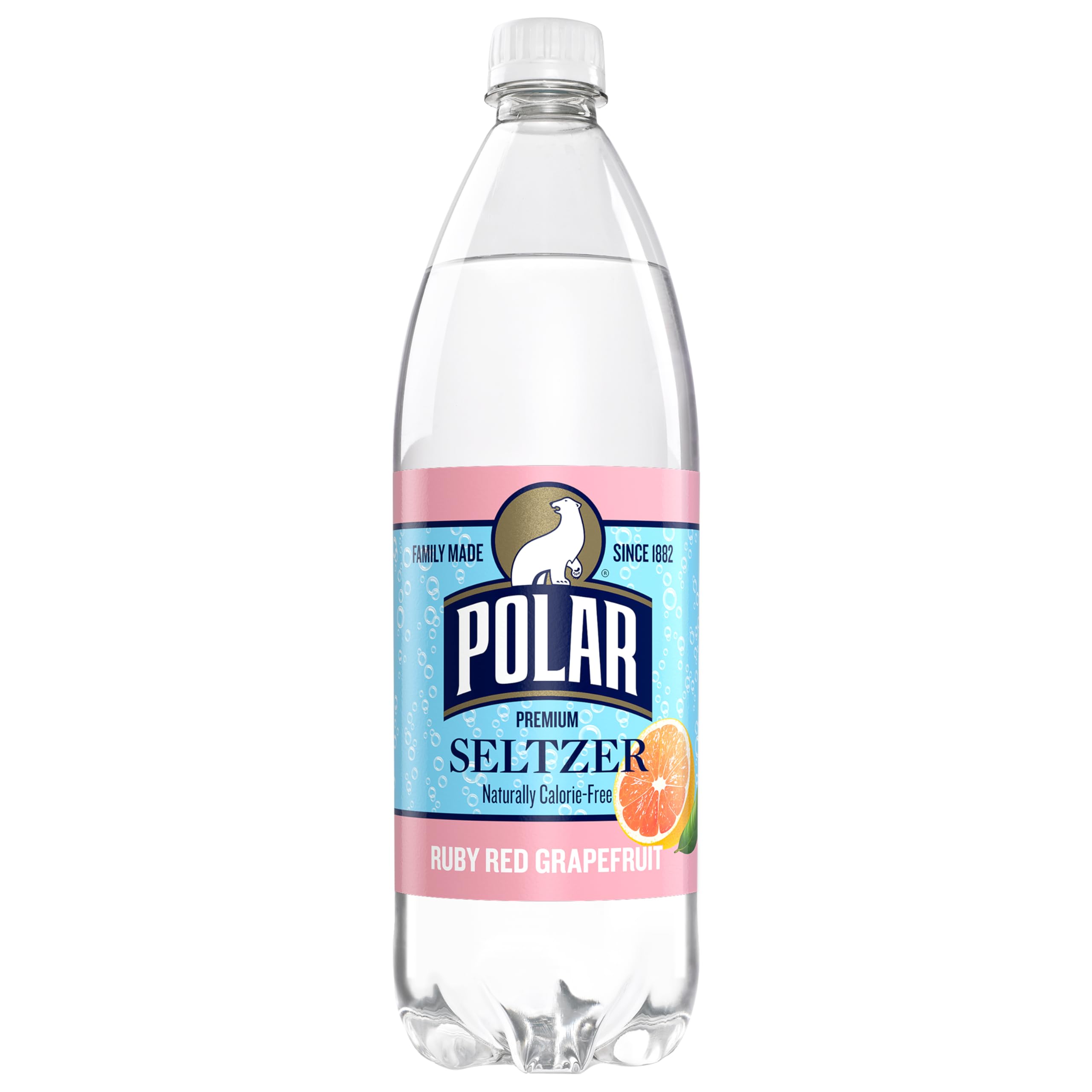Refreshing Polar Grapefruit Seltzer Water - 12 Pack (33.8 Fl Oz Each) | Zero Sugar, Naturally Flavored Sparkling Water for Hydration, Mixers & Healthy Lifestyle
