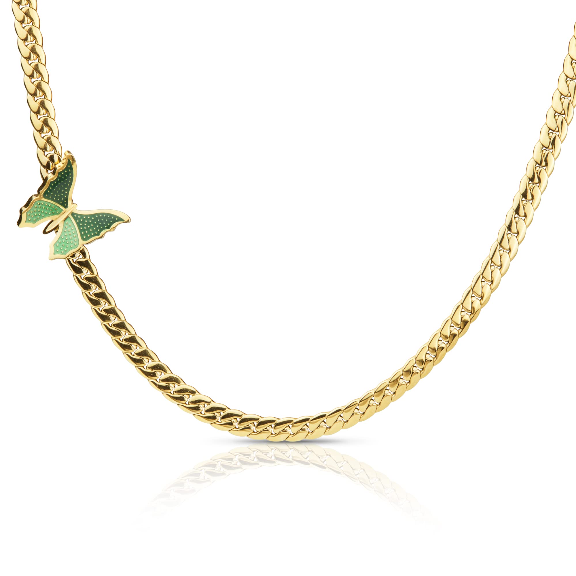 14K Gold Dipped Butterfly Necklace for Women & Girls - Dainty Layered Minimalist Necklace - Trendy Preppy Stackable Jewelry - Perfect for Everyday Wear, Gifts & Special Occasions