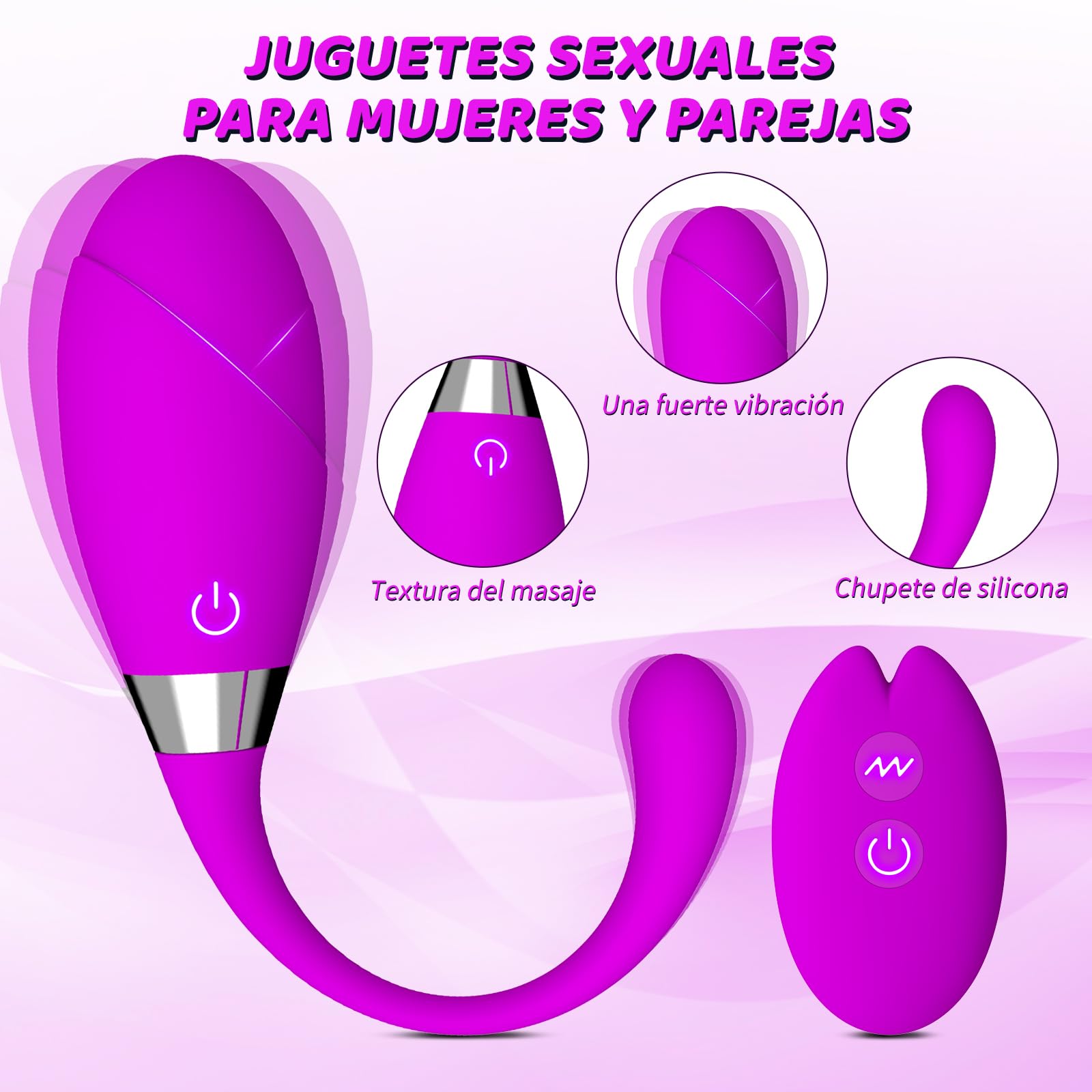 Remote Control Vibrating Egg for Women - Rechargeable Clitoral & G-Spot Stimulator with 10 Vibration Modes, Waterproof Adult Sex Toy for Couples & Solo Play - Perfect for Bedroom Fun & Romantic Nights