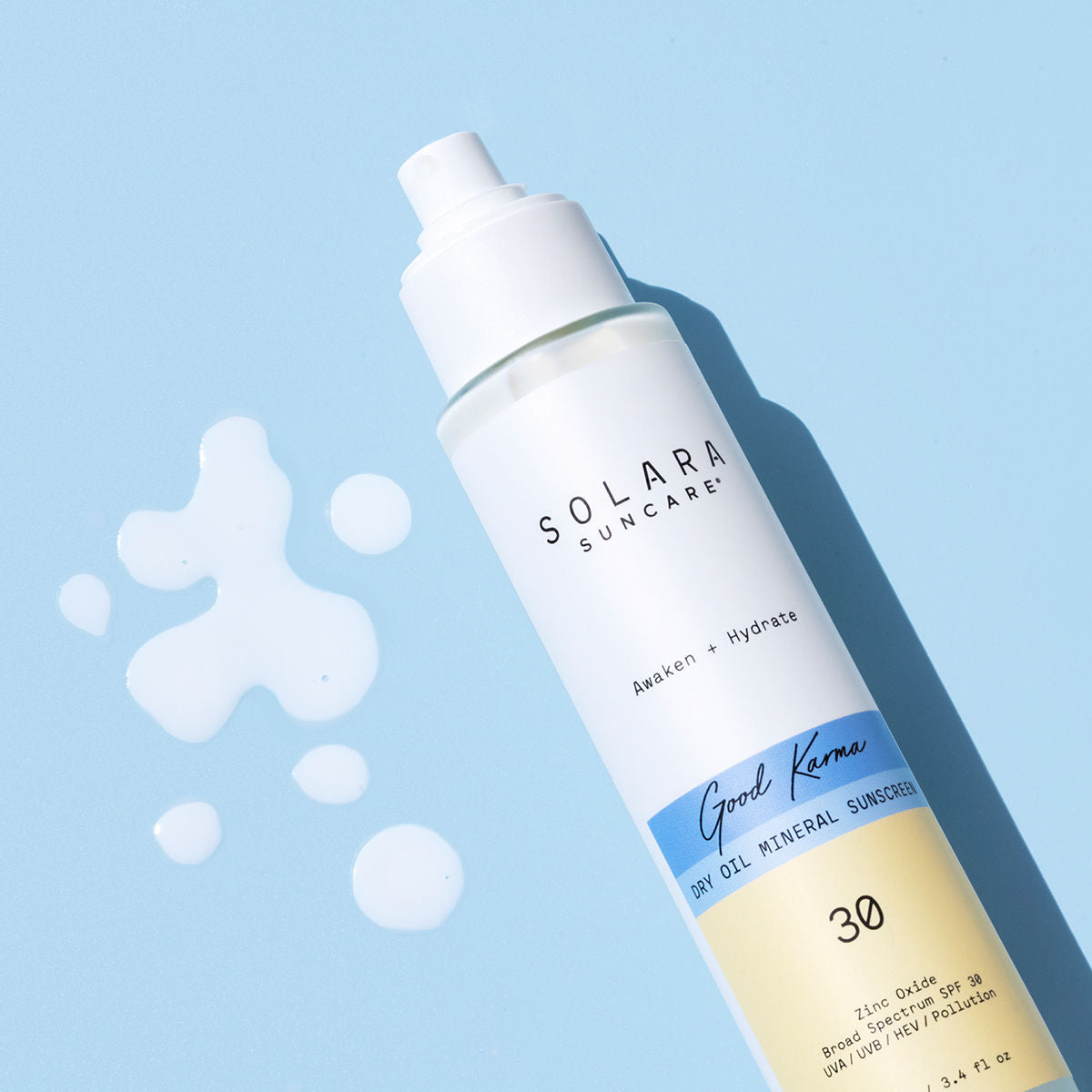 Good Karma Dry Oil Mineral Sunscreen SPF 30 - Natural Sun Protection for Face & Body | Vegan, Reef-Safe | Perfect for Beach, Swimming & Outdoor Activities