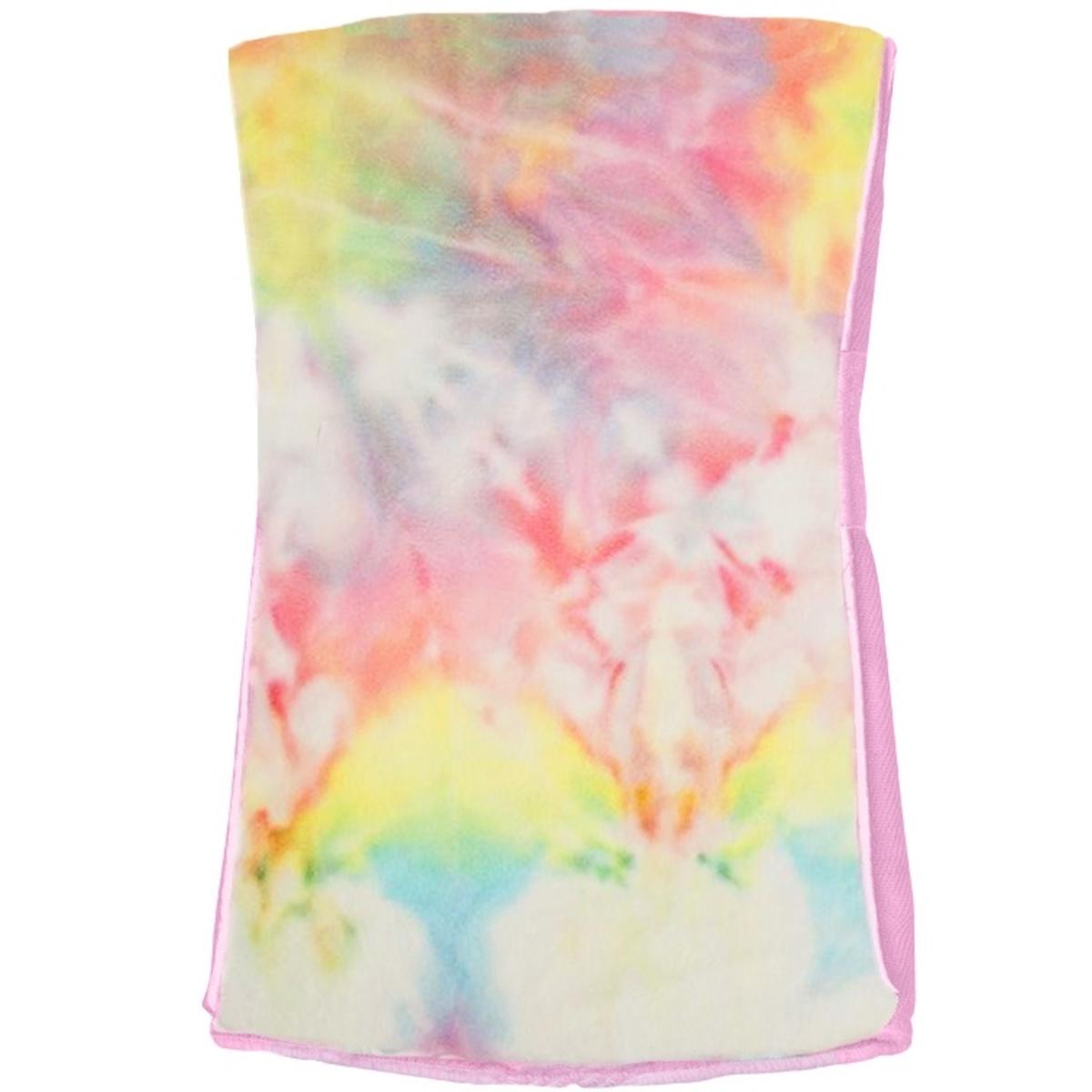 Rainbow Tie Dye Baby Burp Cloths - Soft Plush Washable Drool Bibs for Newborns & Infants - Perfect for Feeding, Spit-Up Protection and Nursery Essentials