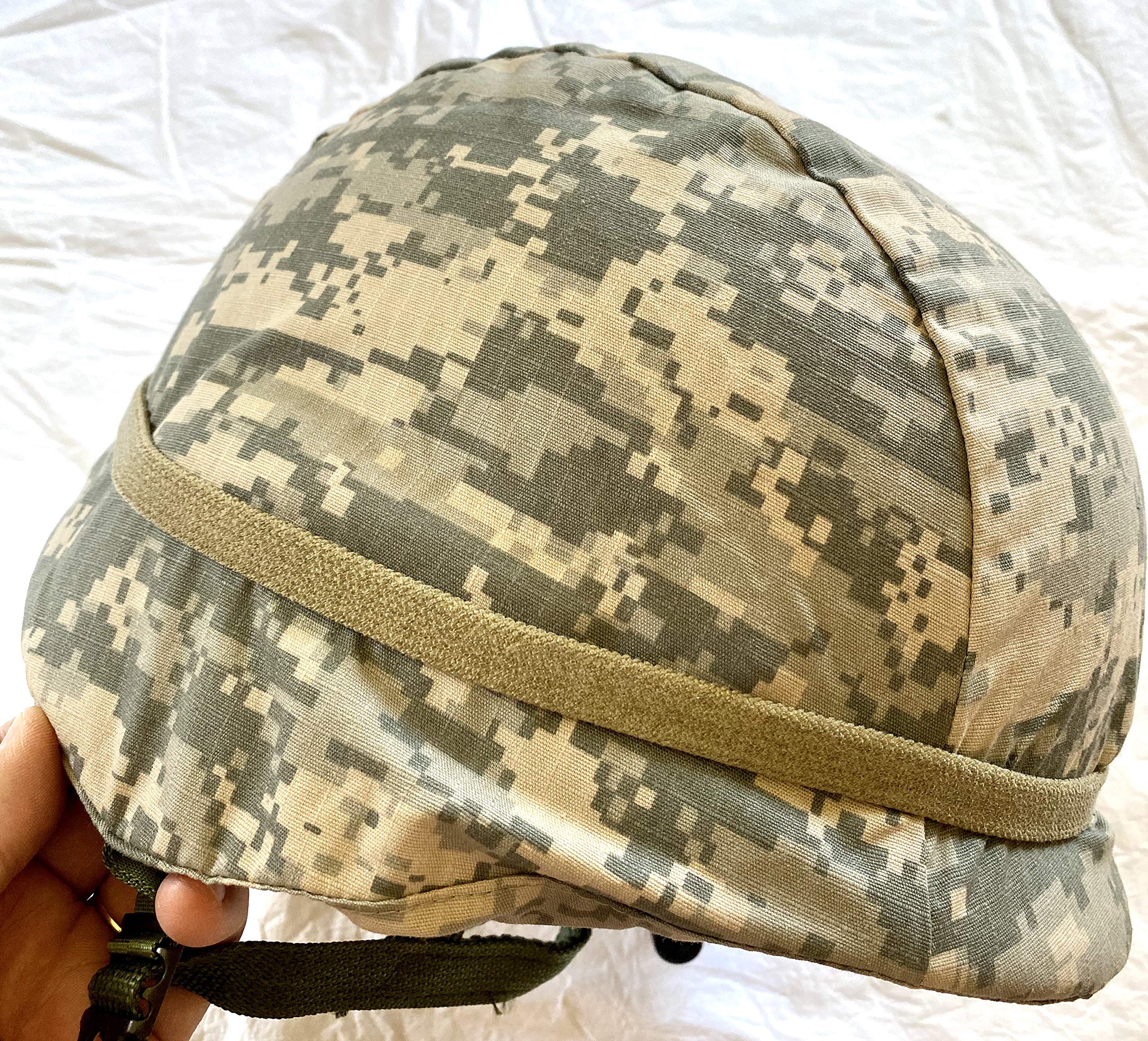 Original USGI PASGT Helmet with ACU Digital Camo Cover - Medium Size Military Tactical Gear for Airsoft, Paintball & Outdoor Survival