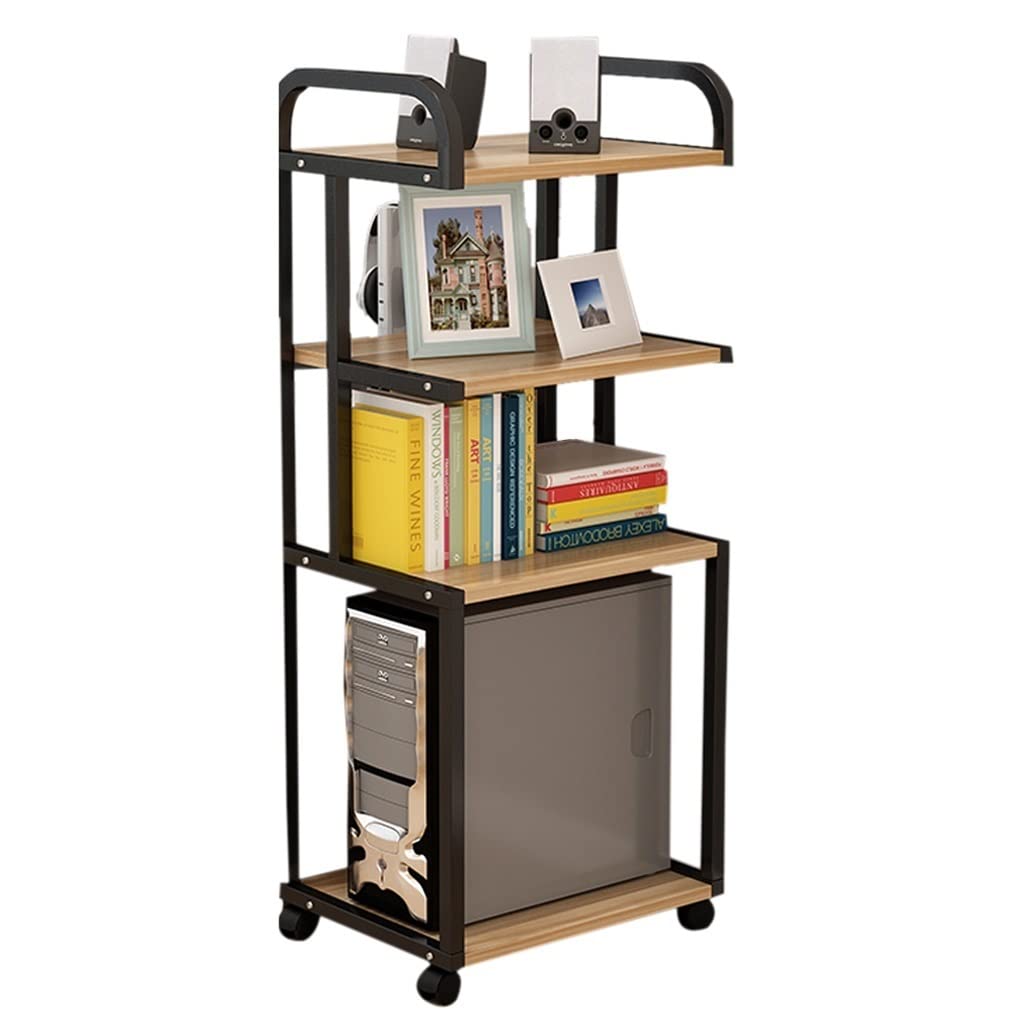 2-Tier Printer Shelf with File Holder - Space-Saving Desktop Organizer for Printer, Paper & Office Supplies - Perfect for Home Office & Workspace Organization