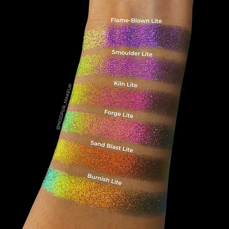 Flame Blown Lite | Multichrome Jewel-Toned Eyeshadow Palette - Perfect for Party Makeup & Night Out Glam Looks