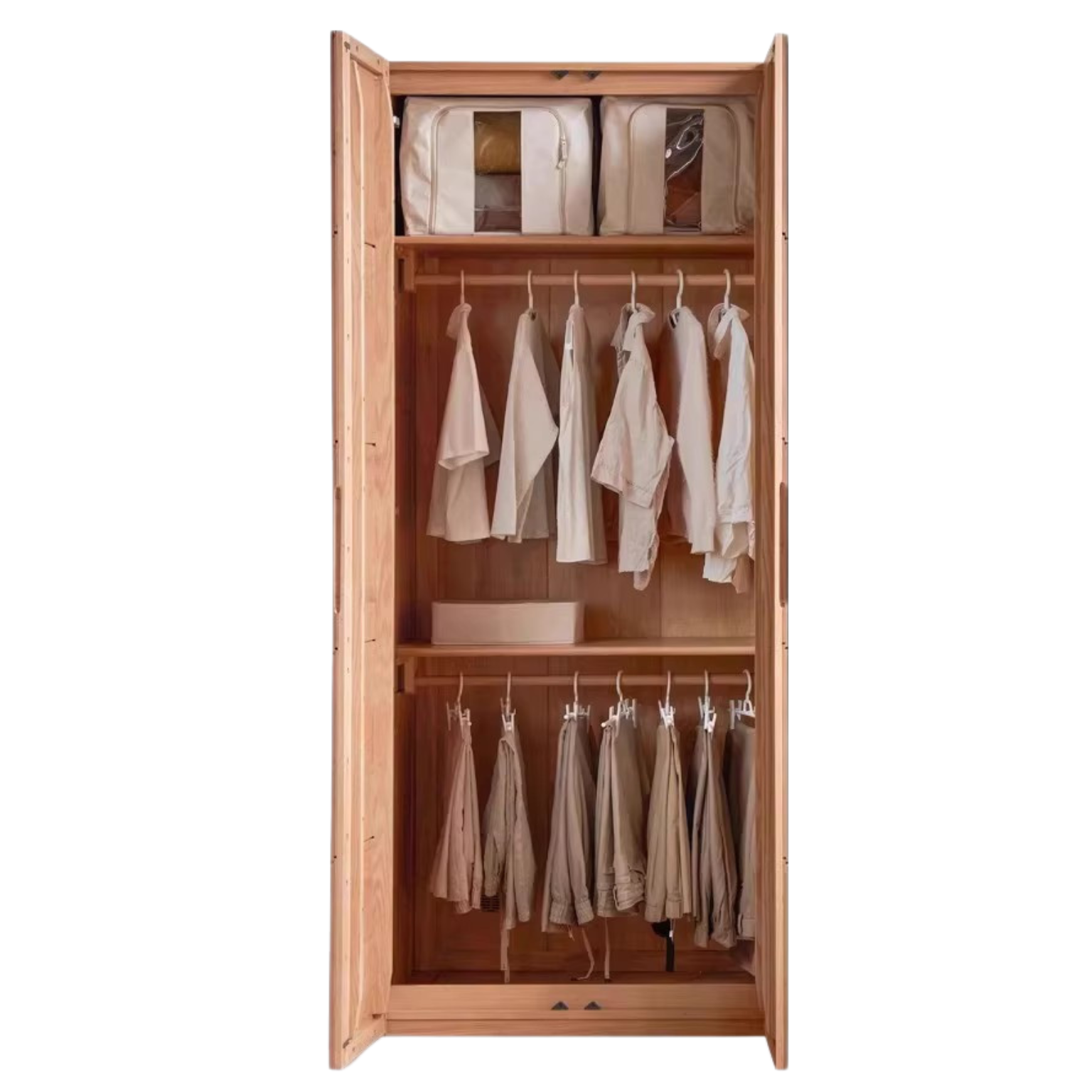 out of stock 35.4x23.6x86.6 inch / 90x59.9x220 сm / Natural Wood Color / Wardrobe Rice short jacket style