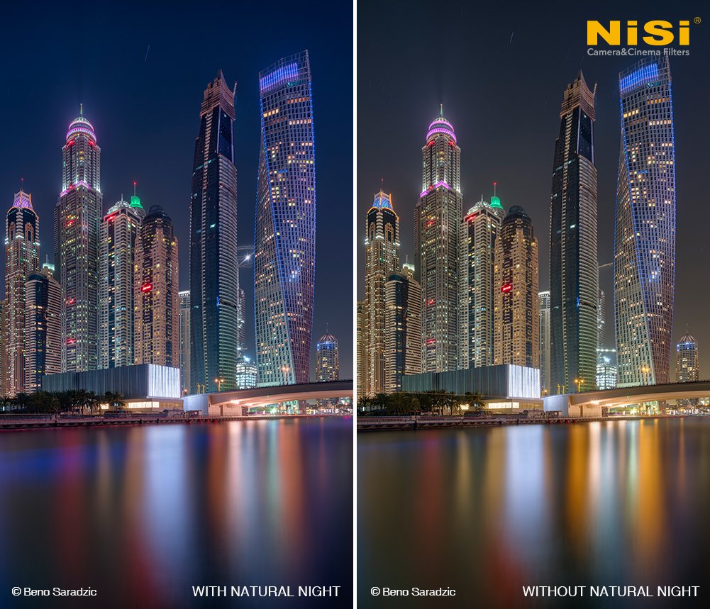 NiSi 100x100mm Natural Night Filter - Reduce Light Pollution for Stunning Night Photography & Astrophotography | Perfect for Milky Way Shooting, Cityscapes, and Long Exposure Night Scenes