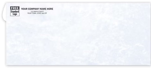 #10 Envelope with Manual Seal - No Window Marble Design Stationery for Business Correspondence & Wedding Invitations